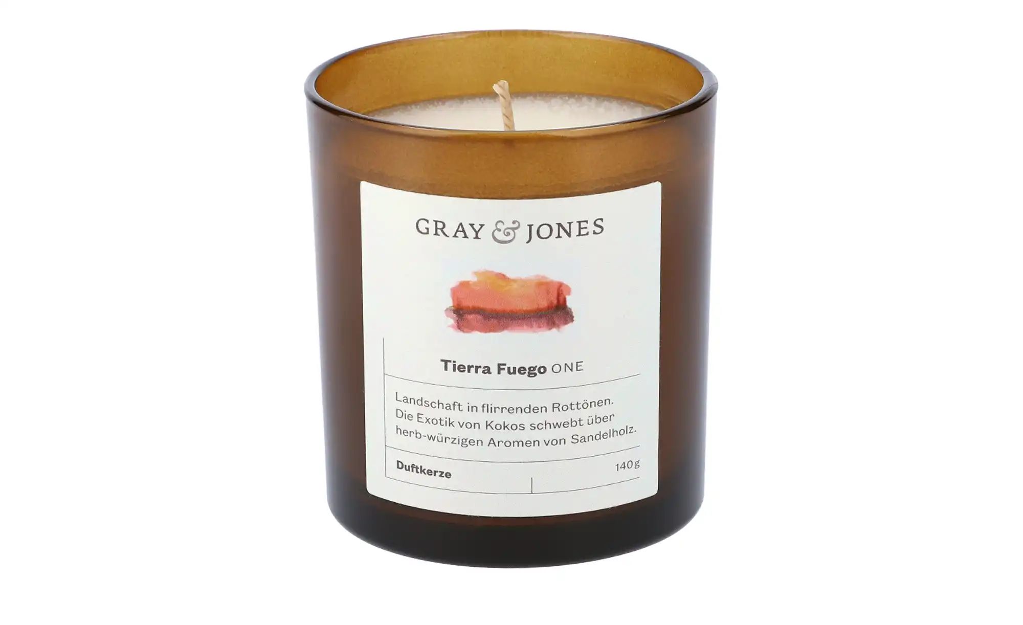 Gray & Jones Duftkerze  Tierra Fuego ONE ¦ Glas,Wachs ¦ Maße (cm): H: 7,5 günstig online kaufen