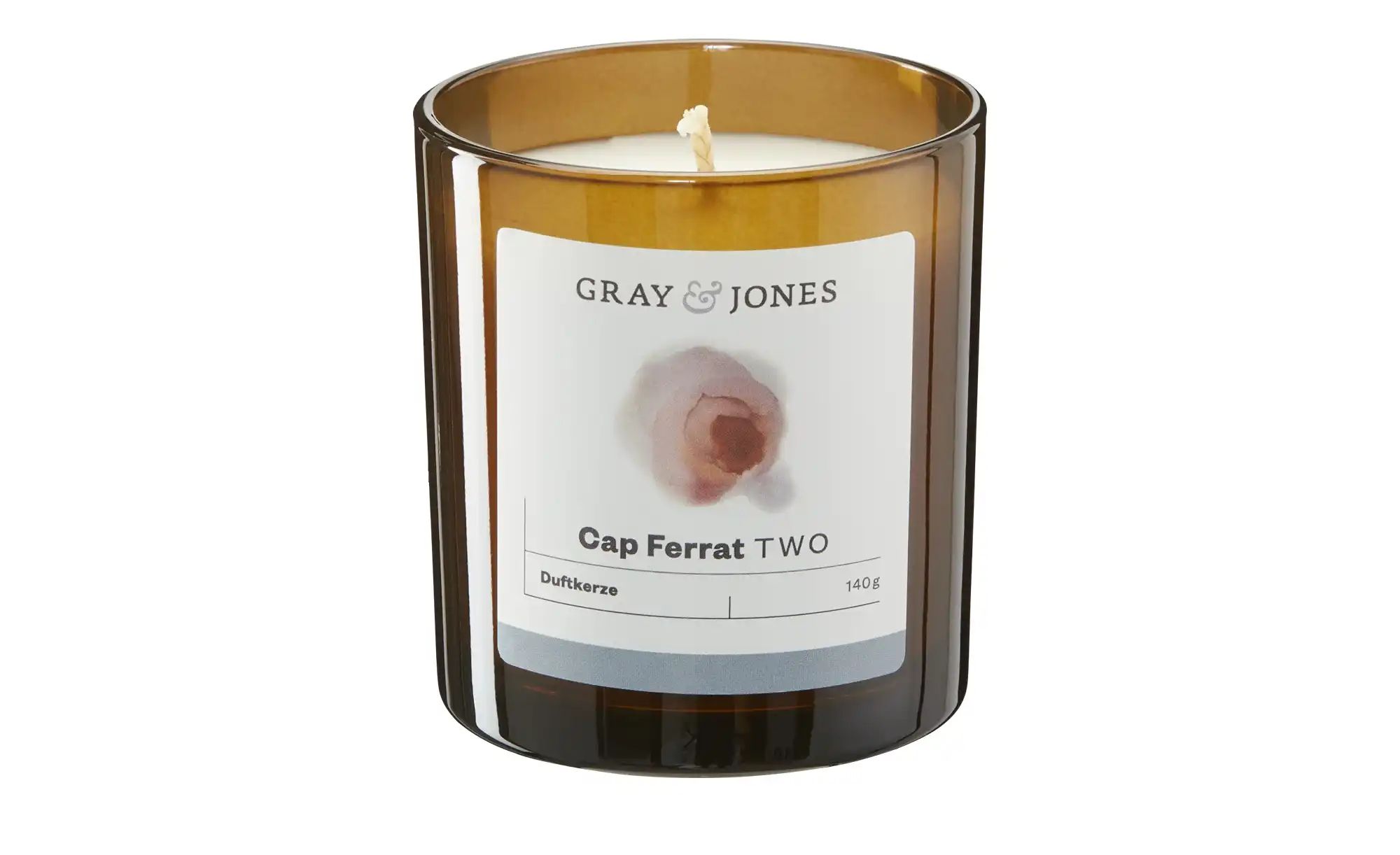Gray & Jones Duftkerze  Cap Ferrat TWO ¦ Glas,Wachs ¦ Maße (cm): H: 7,5  Ø: günstig online kaufen