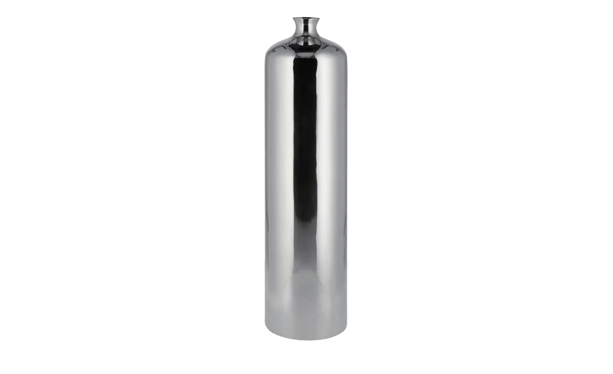 Vase   ¦ silber ¦ Stahl ¦ Maße (cm): H: 59  Ø: 15 Accessoires > Vasen - Höf günstig online kaufen