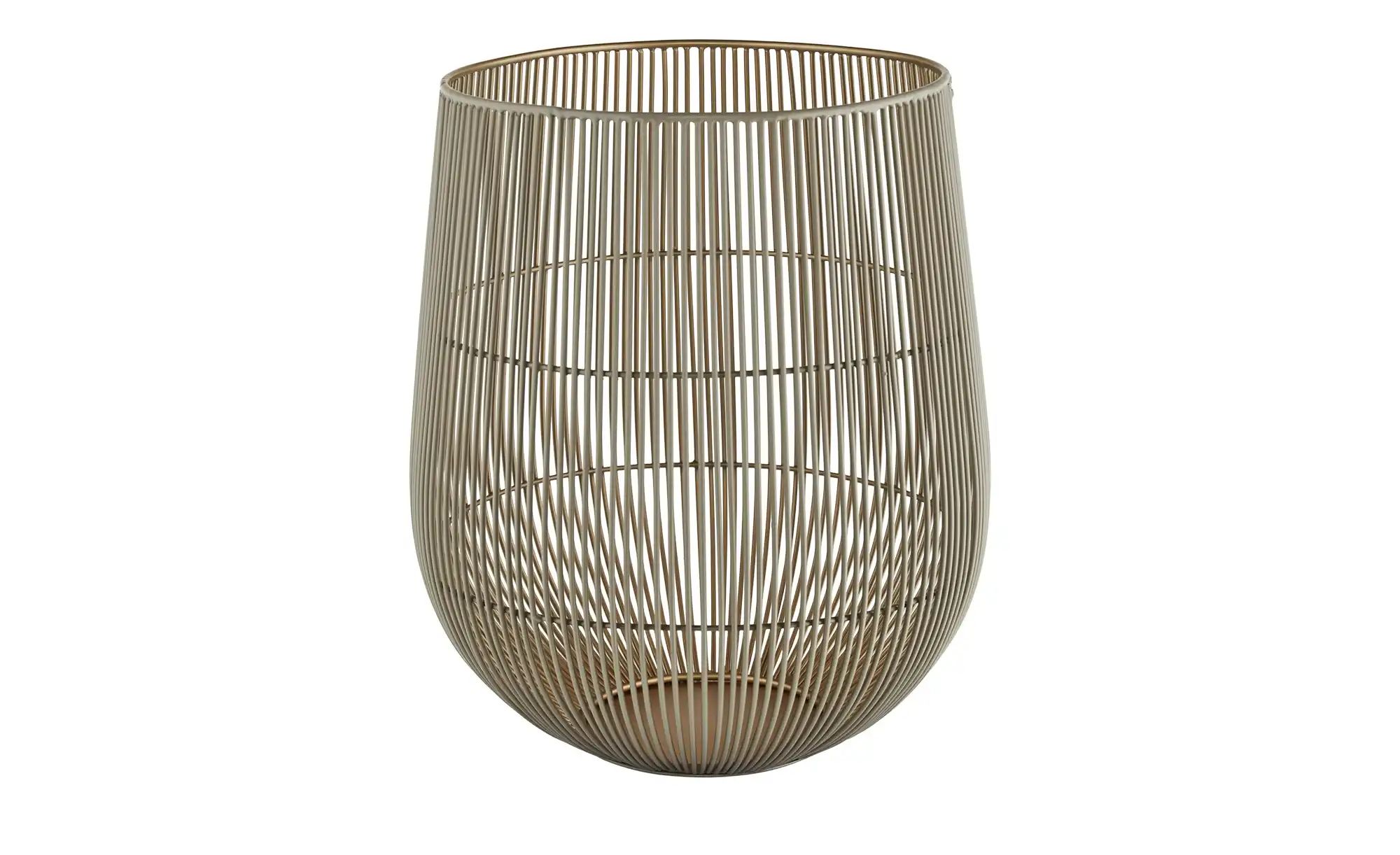 Windlicht   ¦ gold ¦ Metall ¦ Maße (cm): H: 31  Ø: 25 Accessoires > Kerzen günstig online kaufen