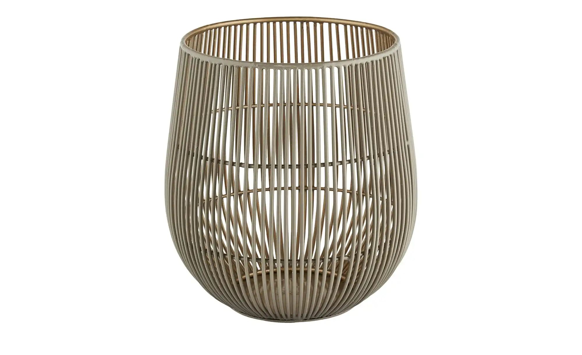 Windlicht   ¦ gold ¦ Metall ¦ Maße (cm): H: 21  Ø: 18 Accessoires > Kerzen günstig online kaufen