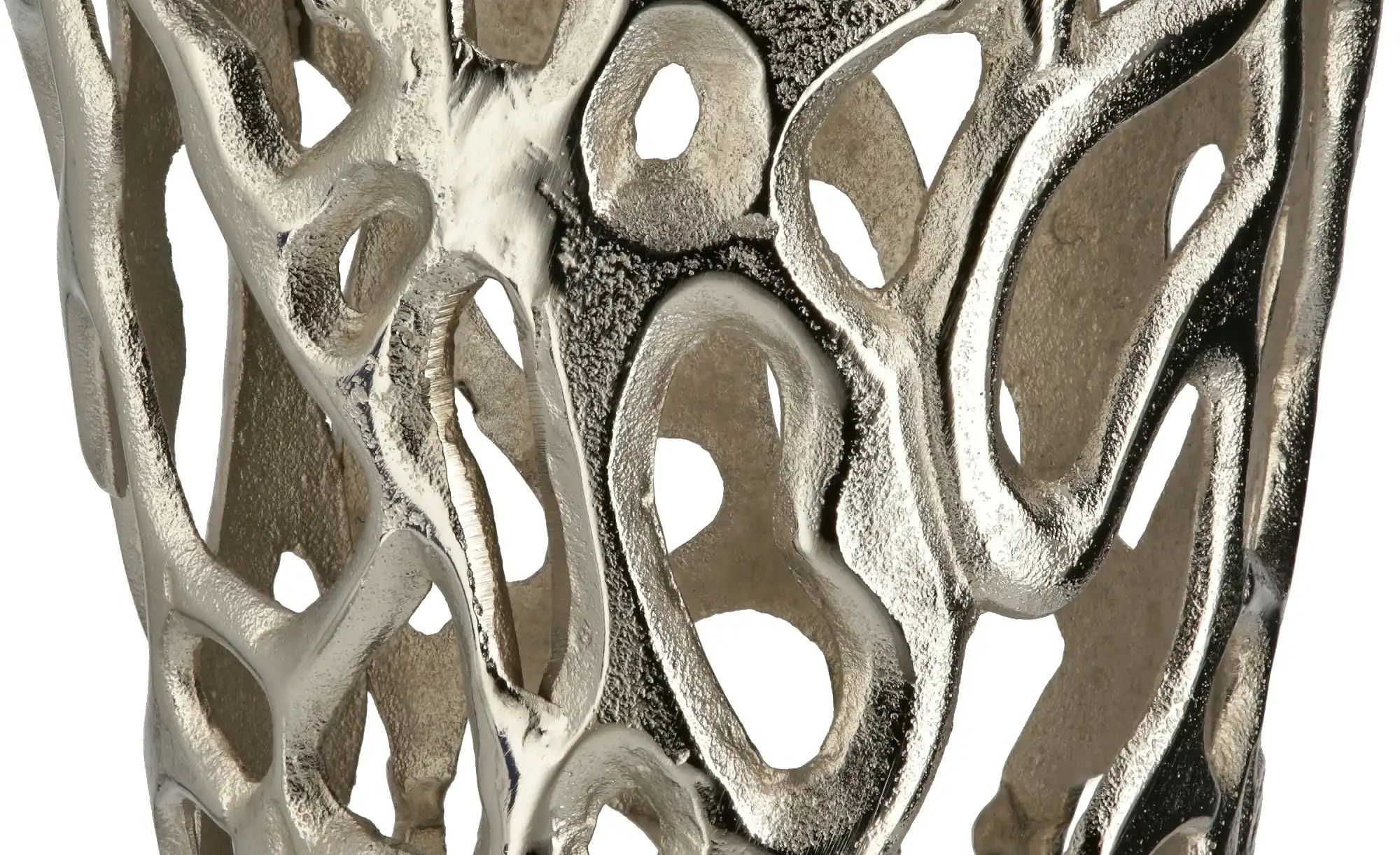 Deko-Vase   ¦ silber ¦ Maße (cm): H: 62  Ø: 22 Accessoires > Vasen - Höffne günstig online kaufen