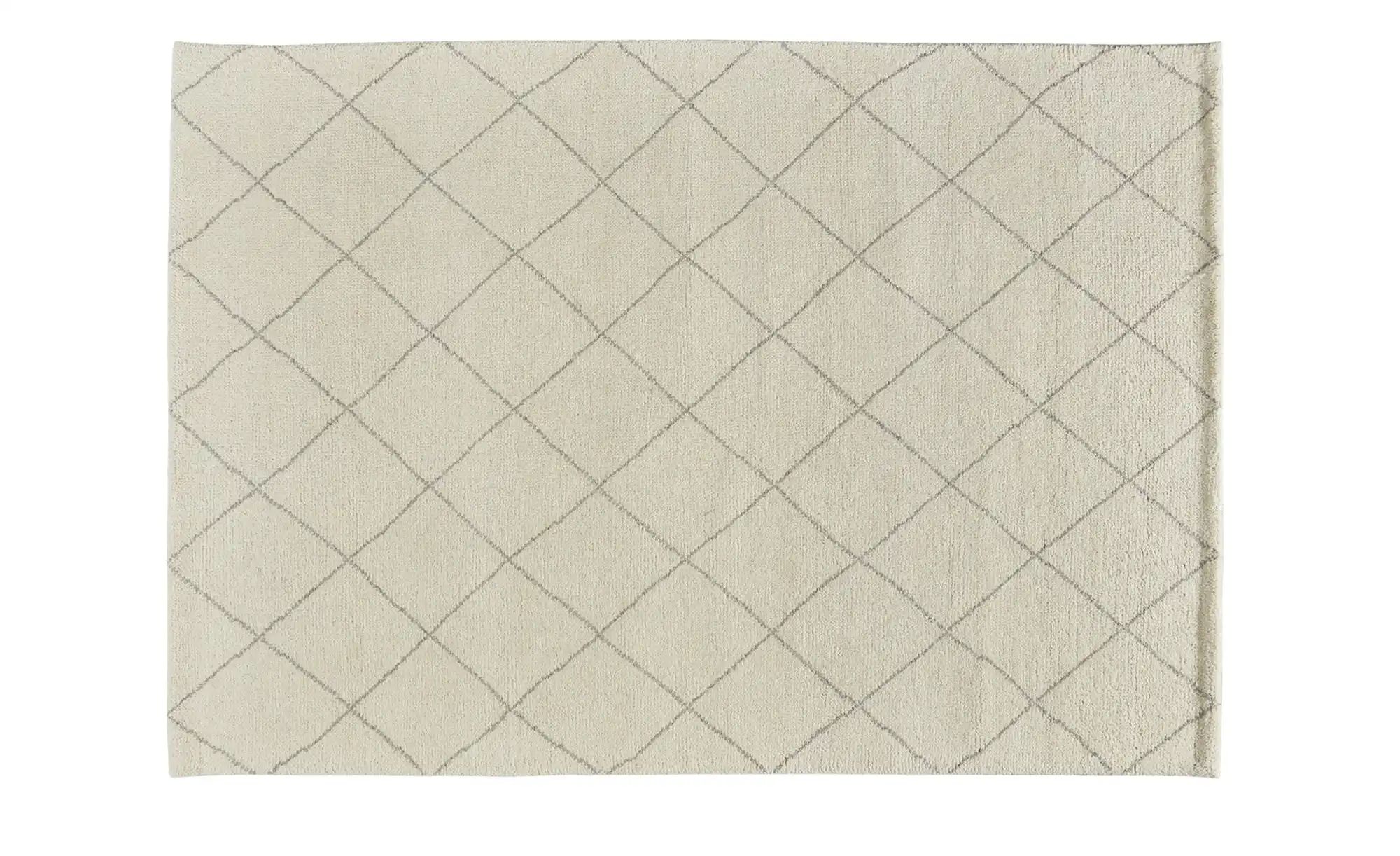 Berber-Teppich  Marrakesh Design simple ¦ weiß ¦ reine Wolle, Wolle ¦ Maße (cm): B: 90 Teppiche > Wohnteppiche > Naturteppiche - Höffner