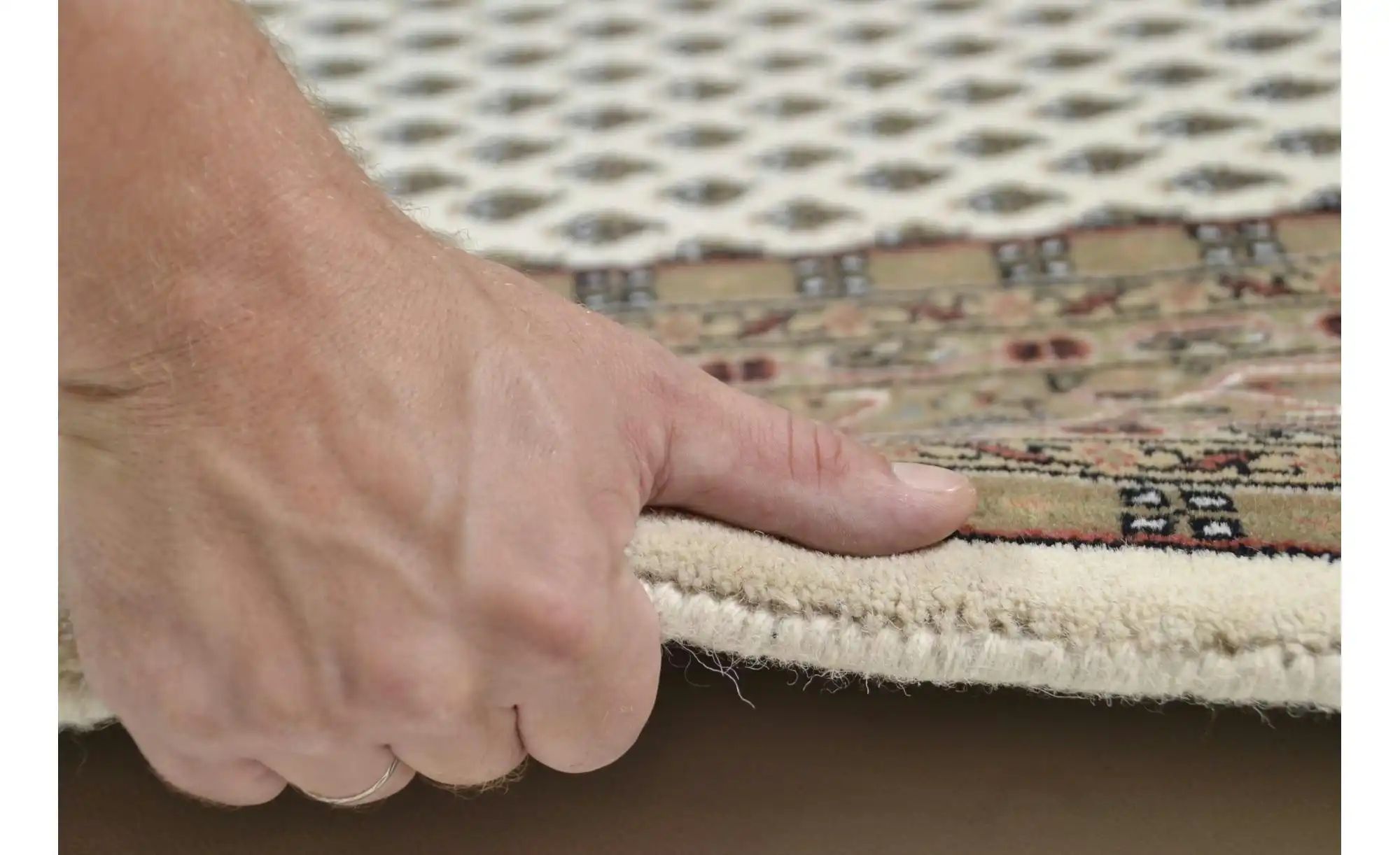 Theko Orientteppich  Chandi ¦ creme ¦ Wolle ¦ Maße (cm): B: 140 H: 1,2 Tepp günstig online kaufen