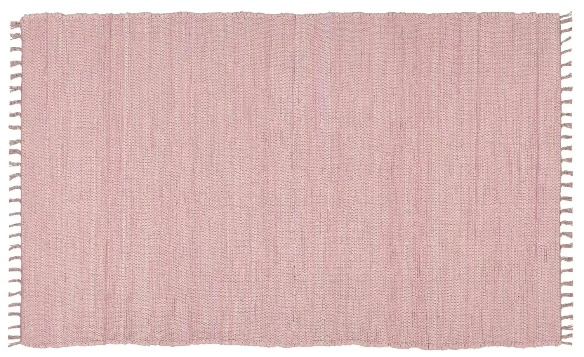 THEKO Teppich  Happy Co ¦ rosa/pink ¦ Baumwolle ¦ Maße (cm): B: 40 H: 0,5 T günstig online kaufen