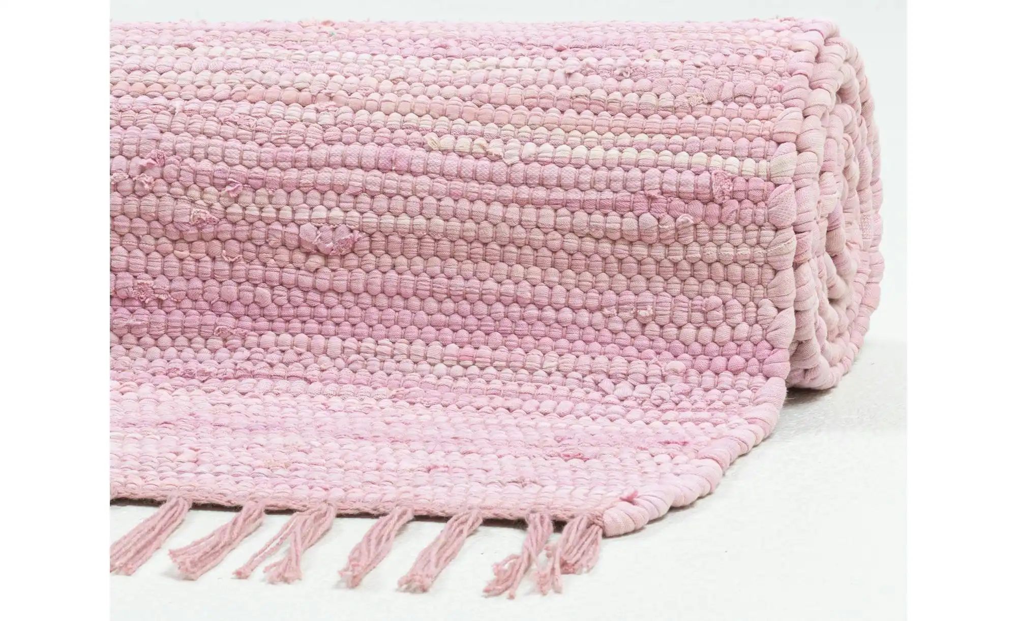 THEKO Teppich  Happy Co ¦ rosa/pink ¦ Baumwolle ¦ Maße (cm): B: 70 H: 0,5 T günstig online kaufen