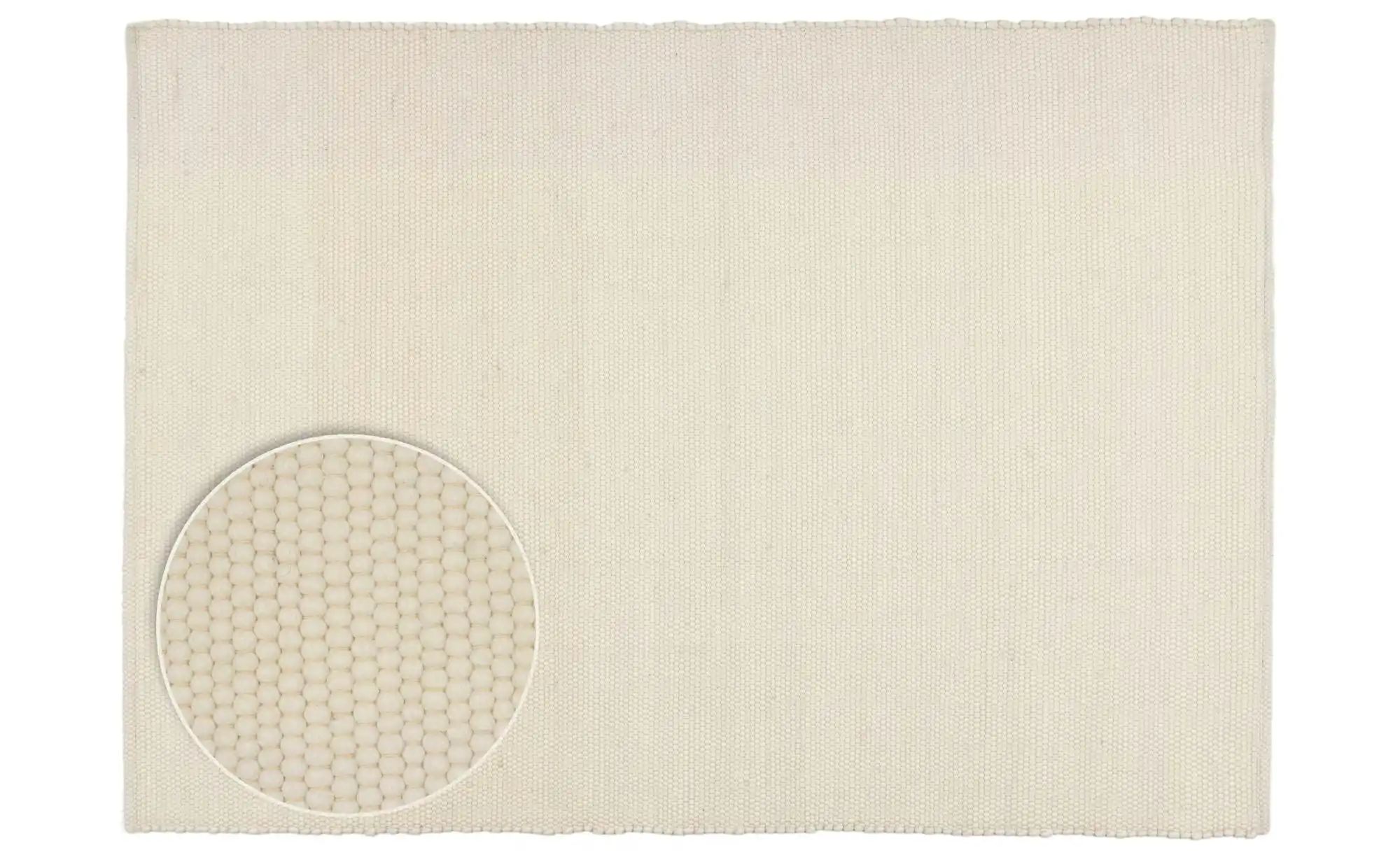 THEKO Handwebteppich Alpen ¦ beige ¦ Wolle ¦ Maße (cm): B: 190 H: 1,2 Heimtextilien > Teppiche > Wohnteppiche - Höffner