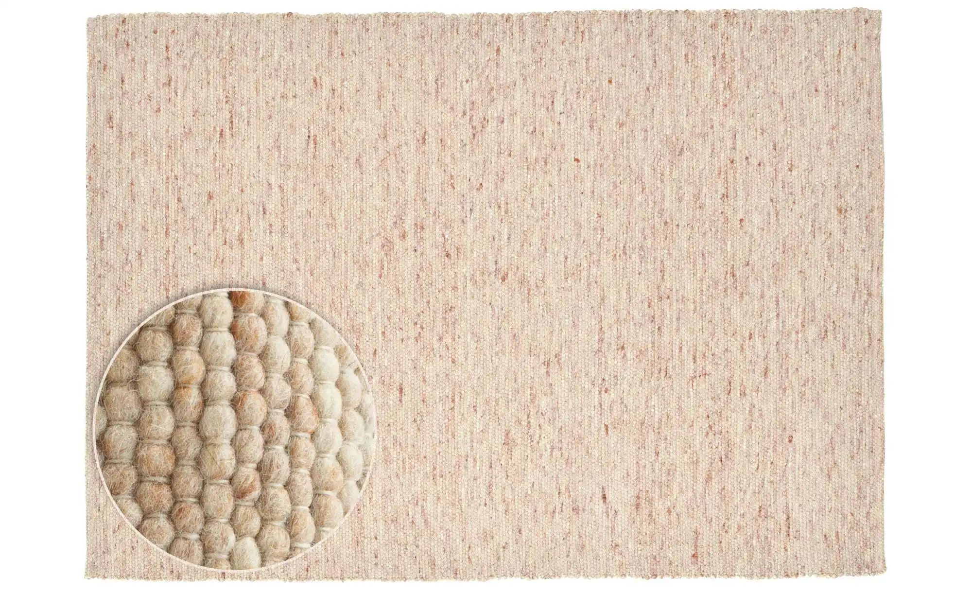 THEKO Handwebteppich Alpen ¦ beige ¦ Wolle ¦ Maße (cm): B: 190 H: 1,2 Heimtextilien > Teppiche > Wohnteppiche - Höffner