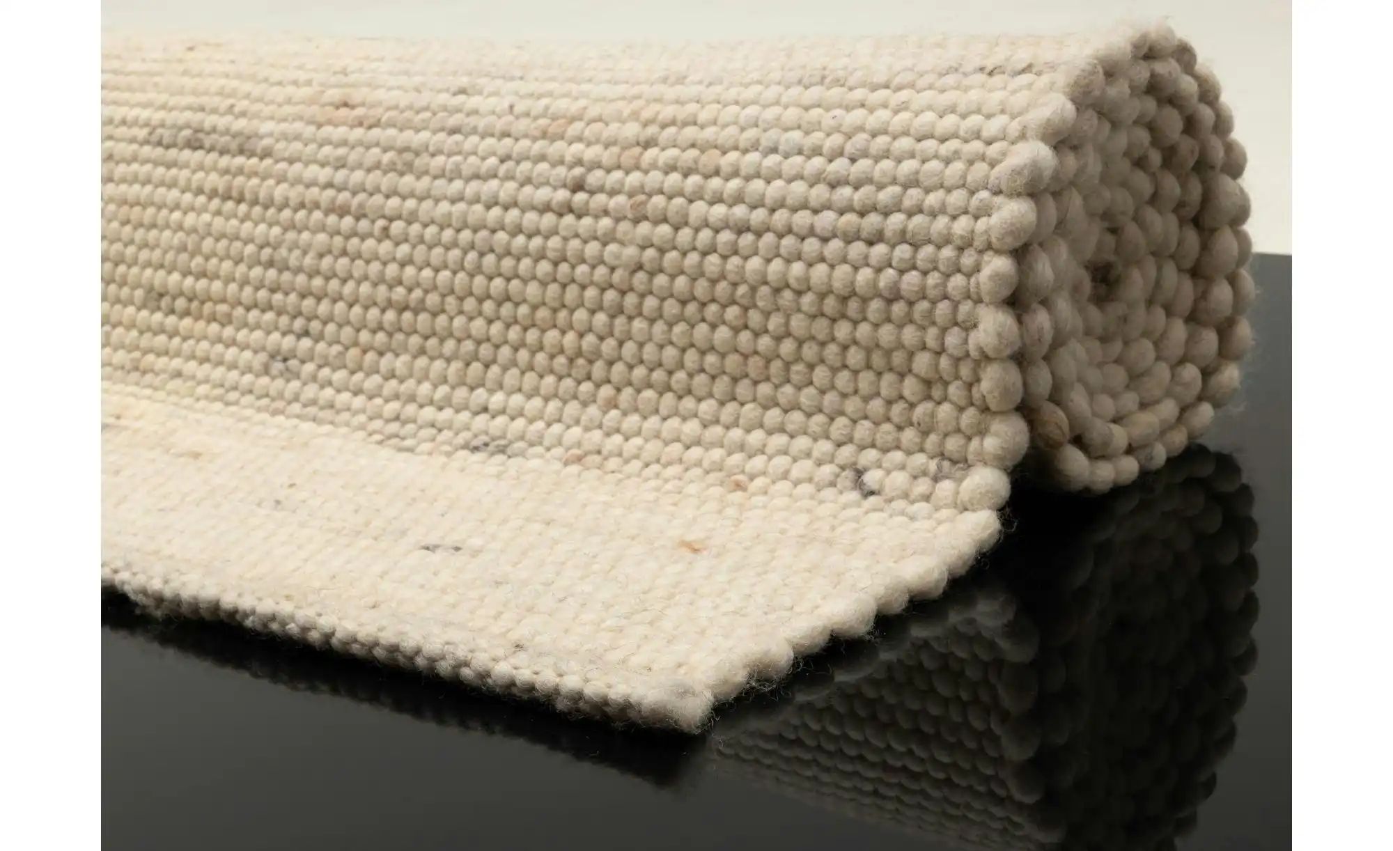Thumbnail - THEKO Handwebteppich Alpen ¦ beige ¦ Wolle ¦ Maße (cm): B: 40 H: 1,2 Teppiche > Wohnteppiche - Höffner