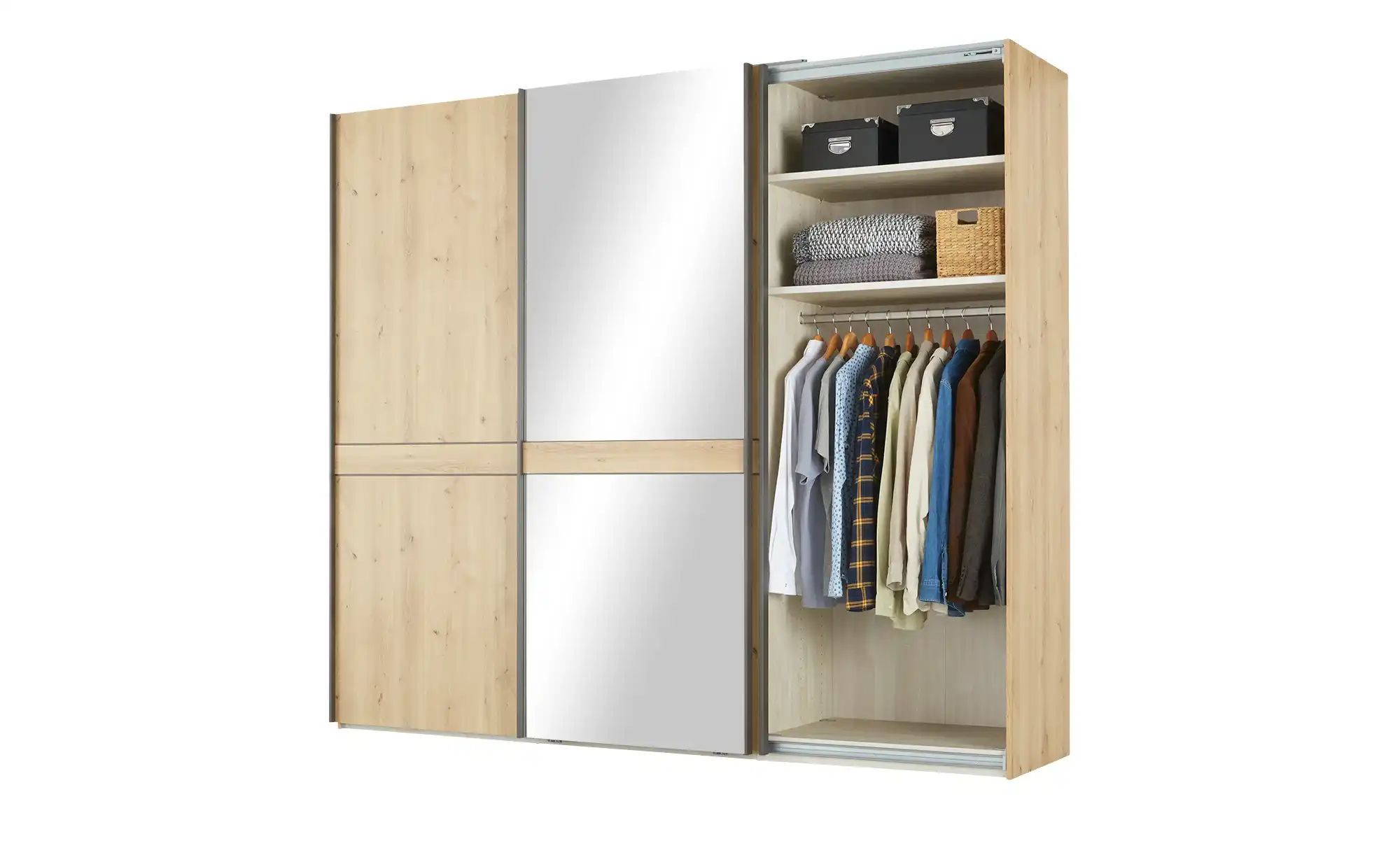 uno Schwebetürenschrank  Caballo ¦ holzfarben ¦ Maße (cm): B: 250 H: 217 T: günstig online kaufen