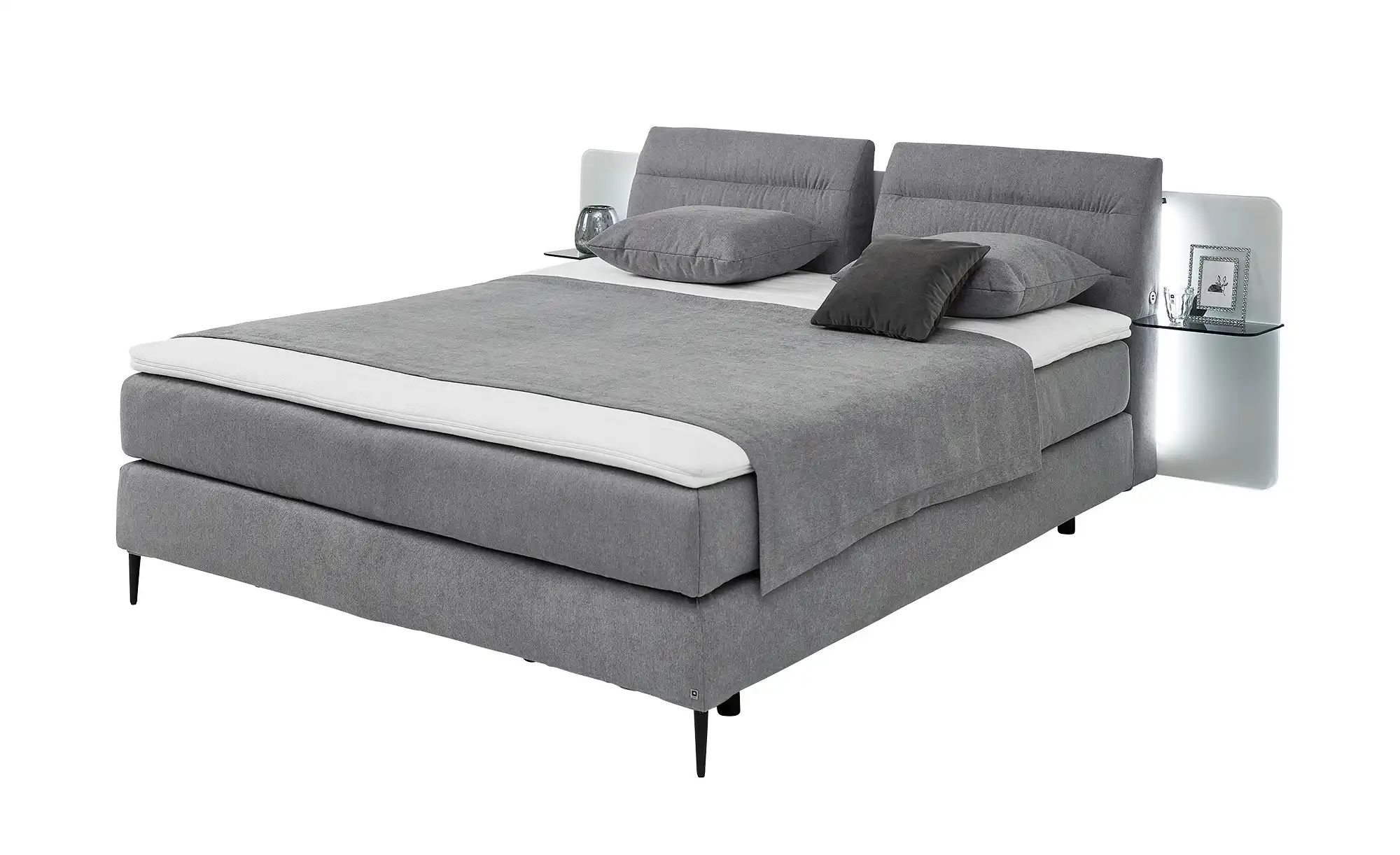 LEONARDO Boxspringbett  Leonardo Moments 2.0 ¦ grau ¦ Maße (cm): B: 234 H: günstig online kaufen