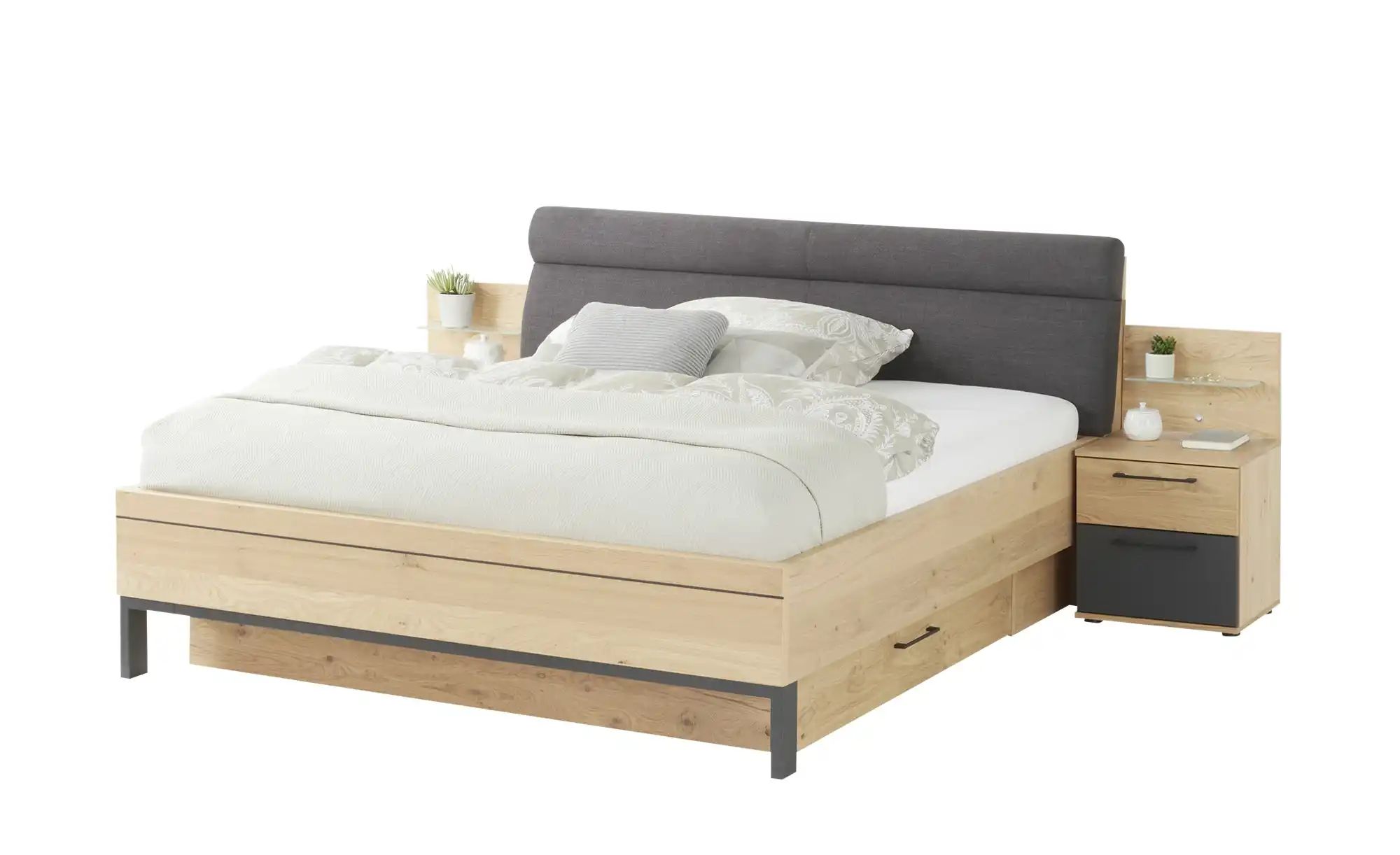 Wohnwert Bettanlage mit Bettschubkästen Korsika ¦ holzfarben Betten > Komfo günstig online kaufen