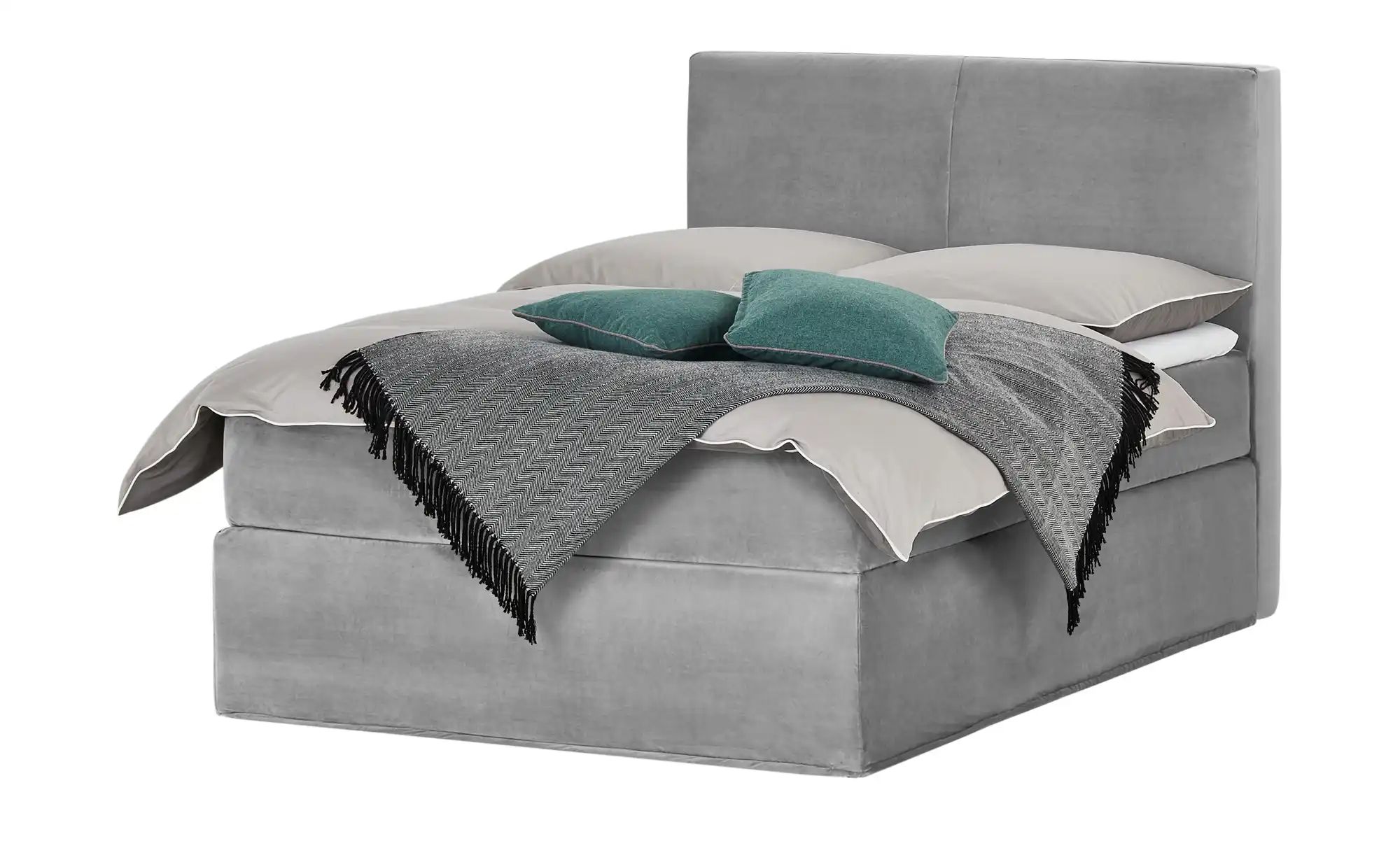 Boxi Boxspringbett 140 x 200 cm  Boxi Classic ¦ grau ¦ Maße (cm): B: 140 H: günstig online kaufen