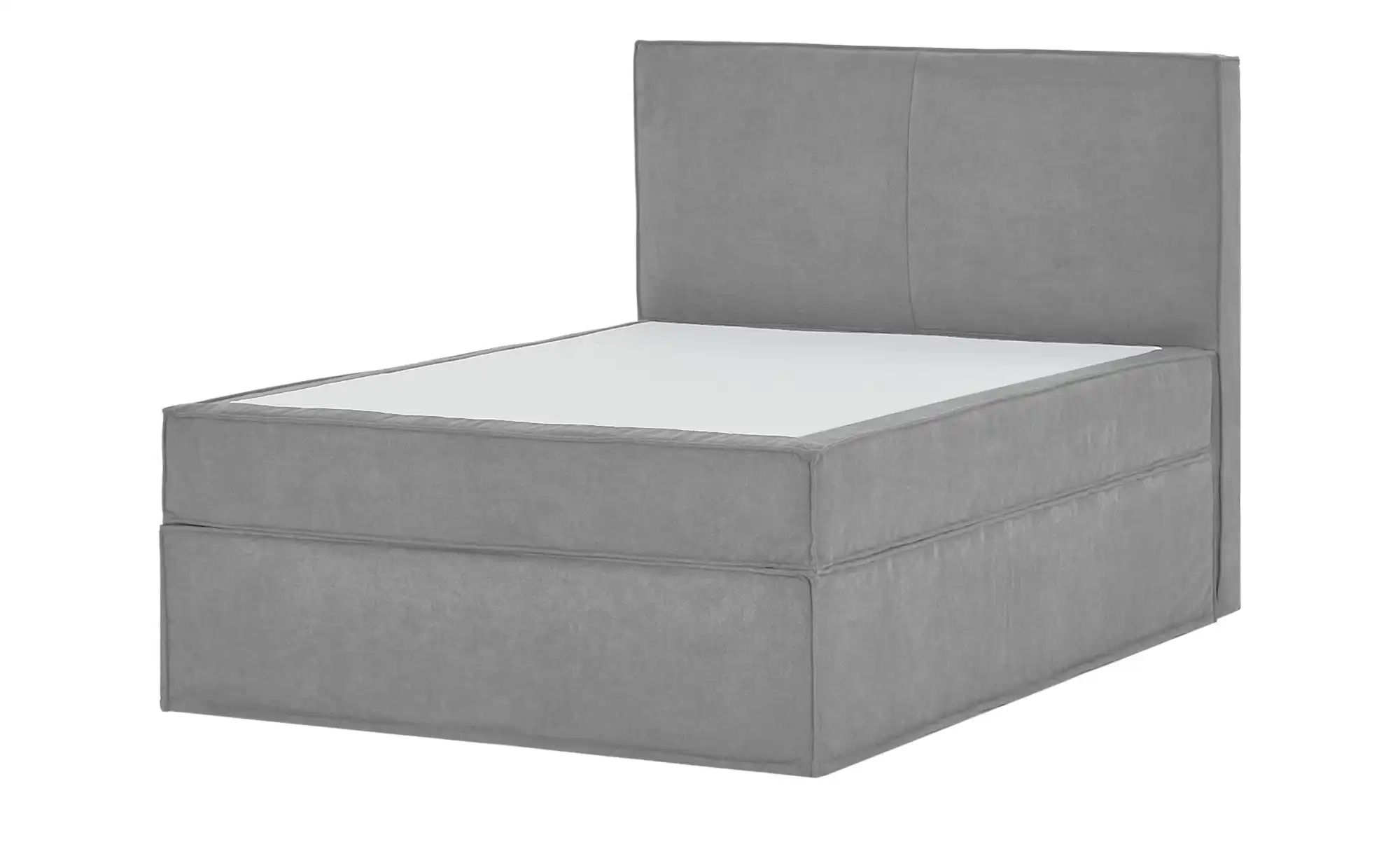 Thumbnail - Boxi Boxspringbett 140 x 200 cm mit trendigem Keder Boxi Urban ¦ grau ¦ Maße (cm): B: 140 H: 125 Betten > Boxspringbette...