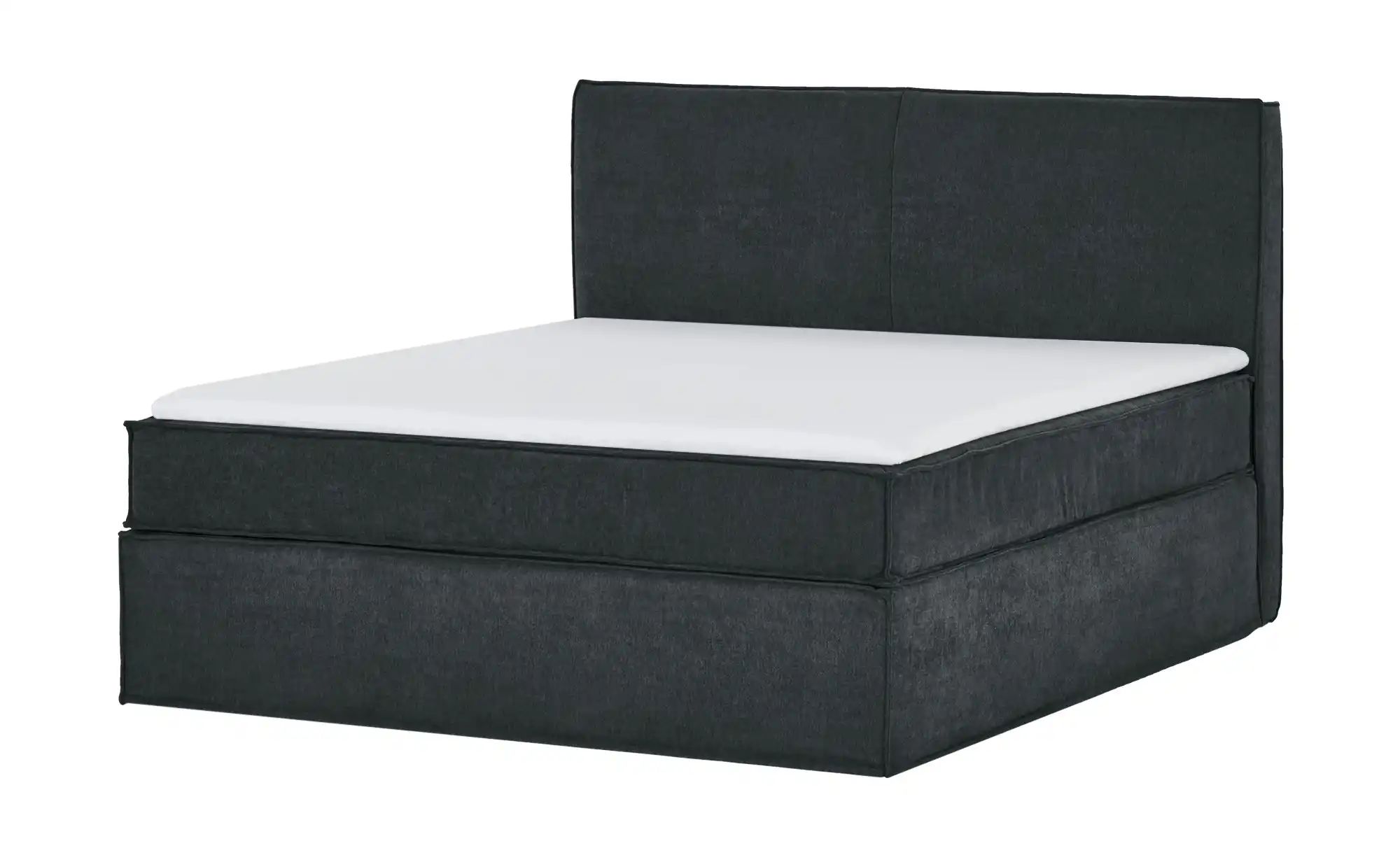 Thumbnail - Boxi Boxspringbett 160 x 200 cm mit trendigem Keder Boxi Urban ¦ grau ¦ Maße (cm): B: 160 H: 125 Betten > Boxspringbette...