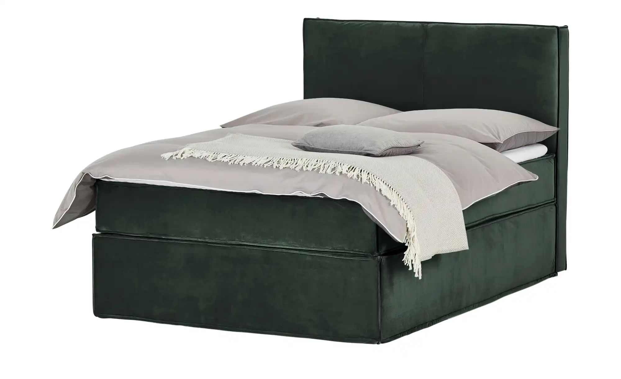 Boxi Boxspringbett 140 x 200 cm mit trendigem Keder Boxi Urban ¦ grün ¦ Maß günstig online kaufen