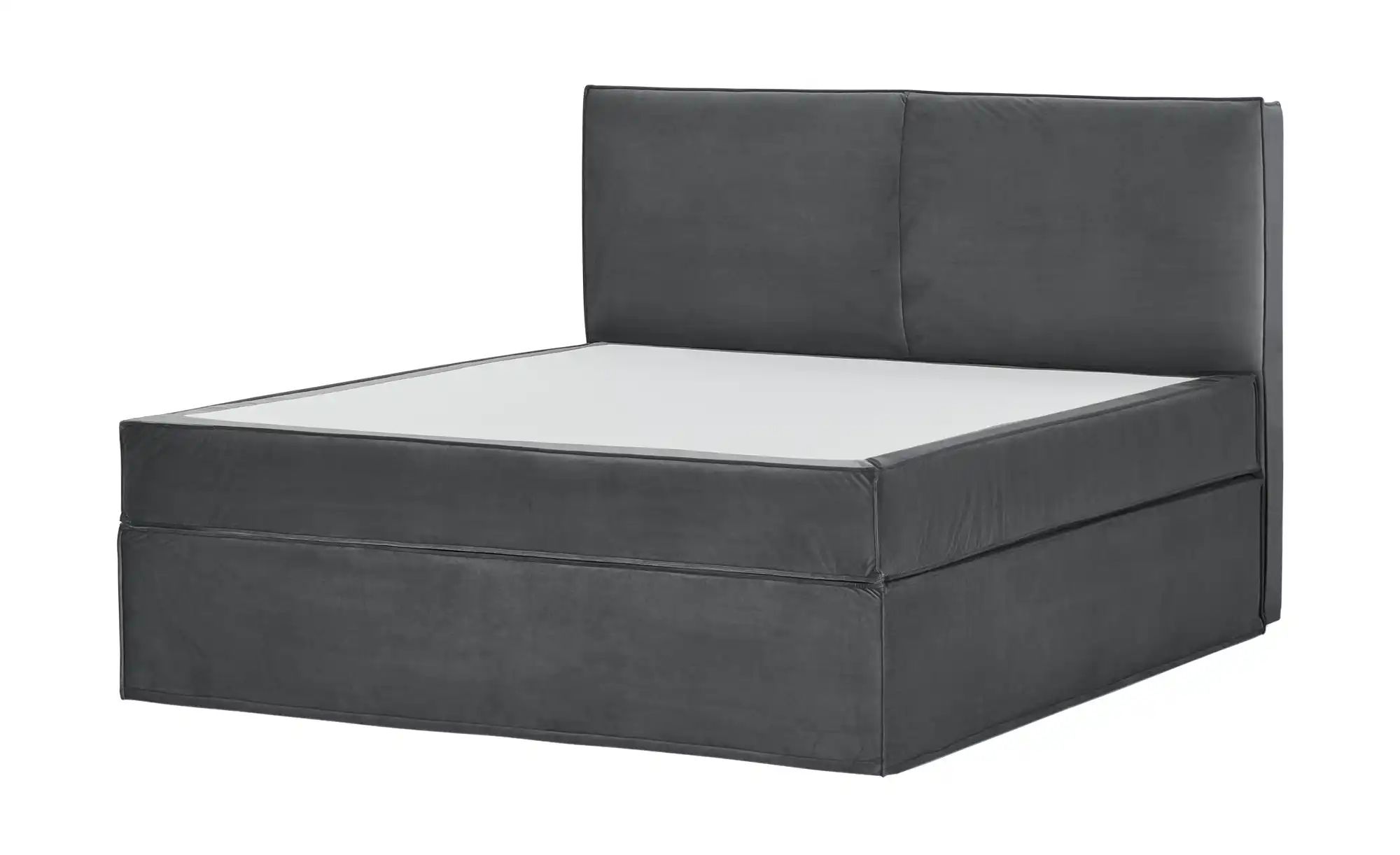 Thumbnail - Boxi Boxspringbett 160 x 200 cm mit trendigem Keder Boxi Urban ¦ grau ¦ Maße (cm): B: 160 H: 125 Betten > Boxspringbette...
