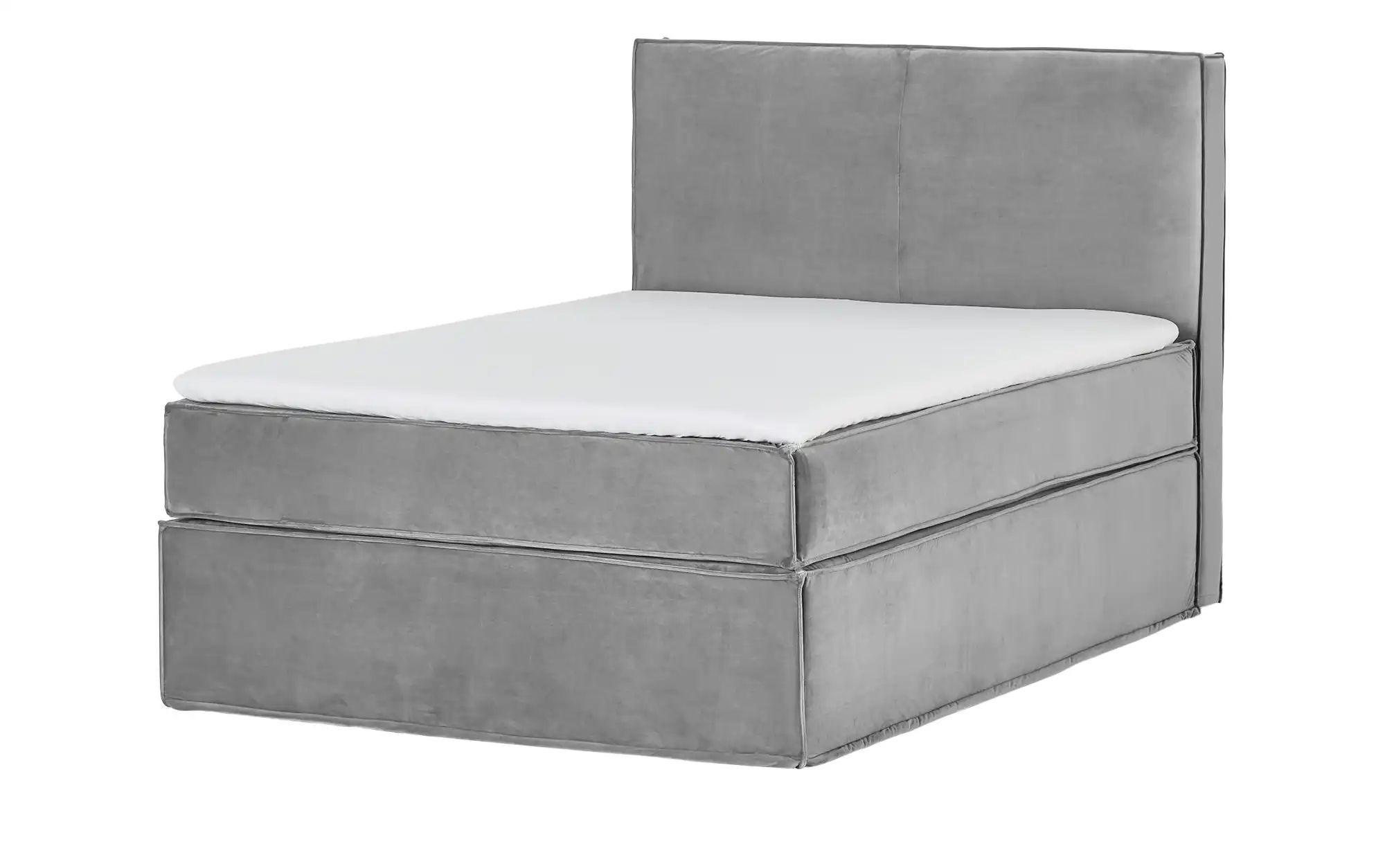 Thumbnail - Boxi Boxspringbett 140 x 200 cm mit trendigem Keder Boxi Urban ¦ grau ¦ Maße (cm): B: 140 H: 125 Betten > Boxspringbette...