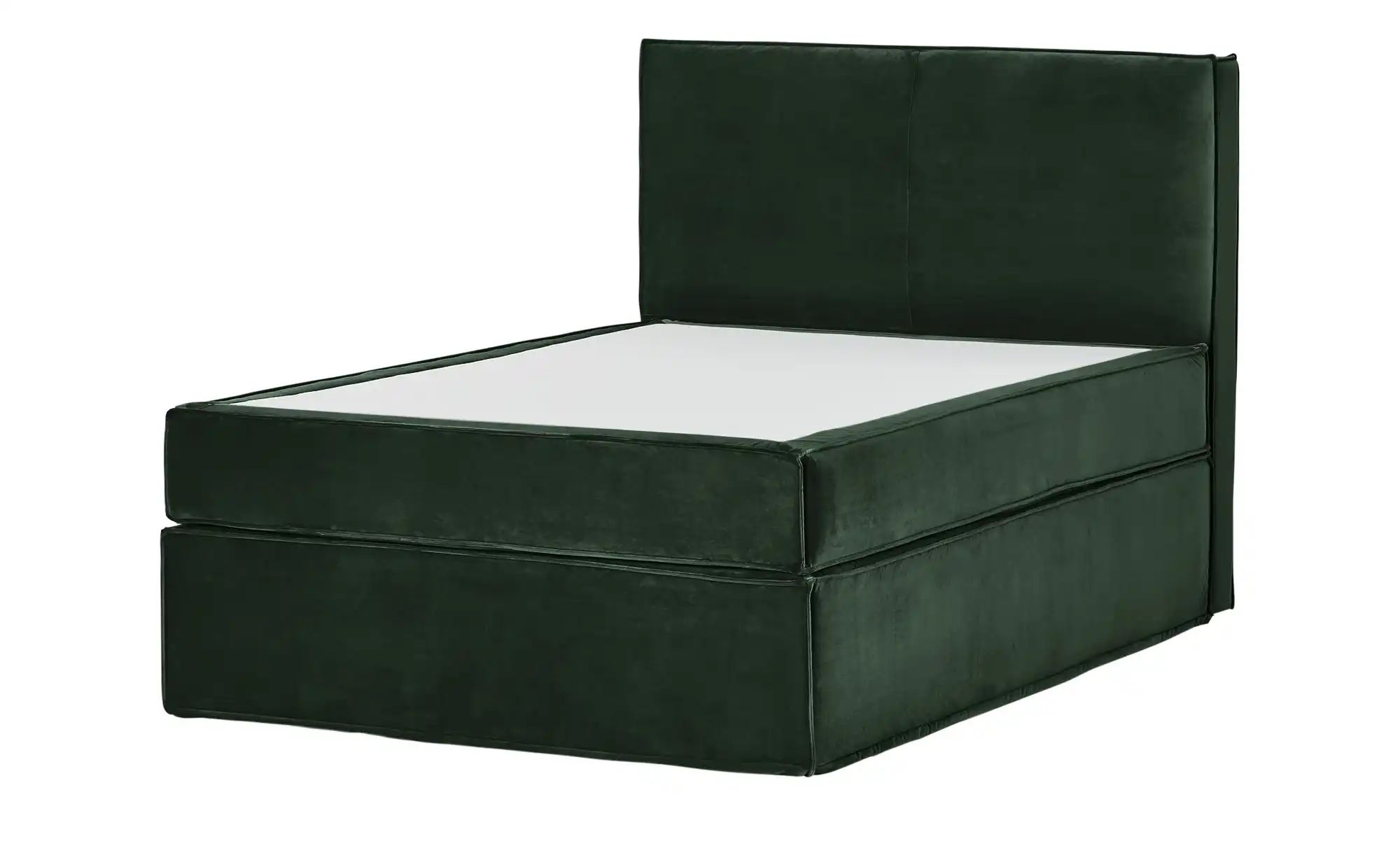 Thumbnail - Boxi Boxspringbett 140 x 200 cm mit trendigem Keder Boxi Urban ¦ grün ¦ Maße (cm): B: 140 H: 125 Betten > Boxspringbette...