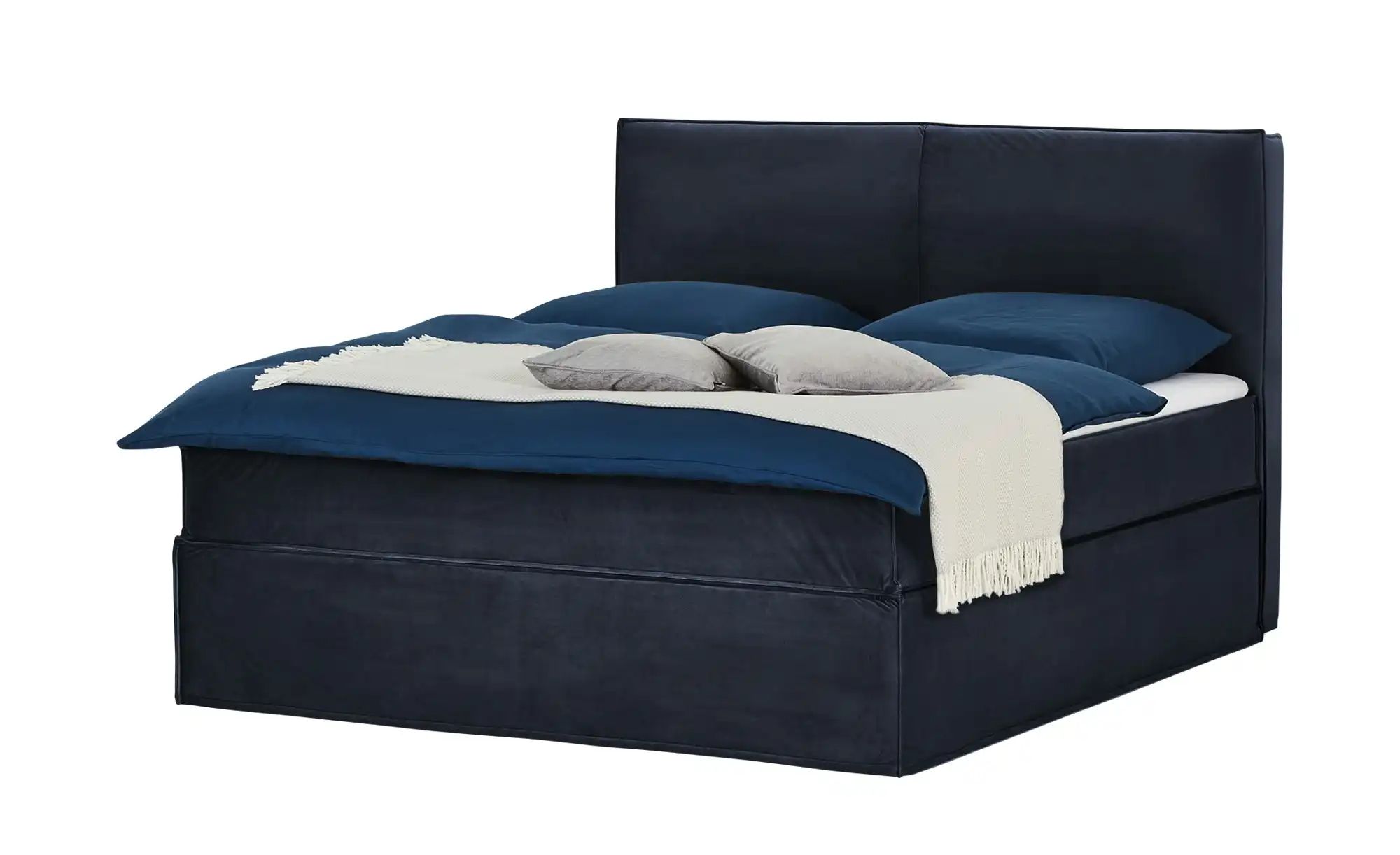 Boxi Boxspringbett mit trendigem Keder Boxi Urban ¦ blau ¦ Maße (cm): B: 160 H: 125 Betten > Boxspringbetten - Höffner
