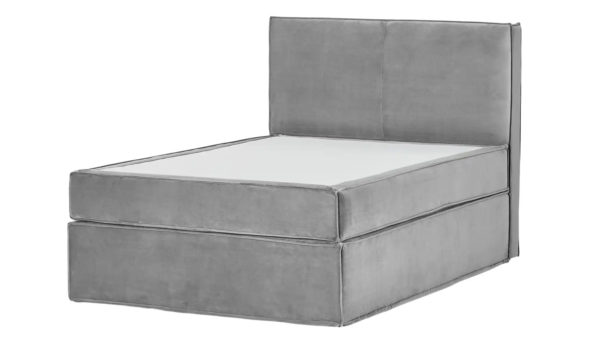 Thumbnail - Boxi Boxspringbett 140 x 200 cm mit trendigem Keder Boxi Urban ¦ grau ¦ Maße (cm): B: 140 H: 125 Betten > Boxspringbette...