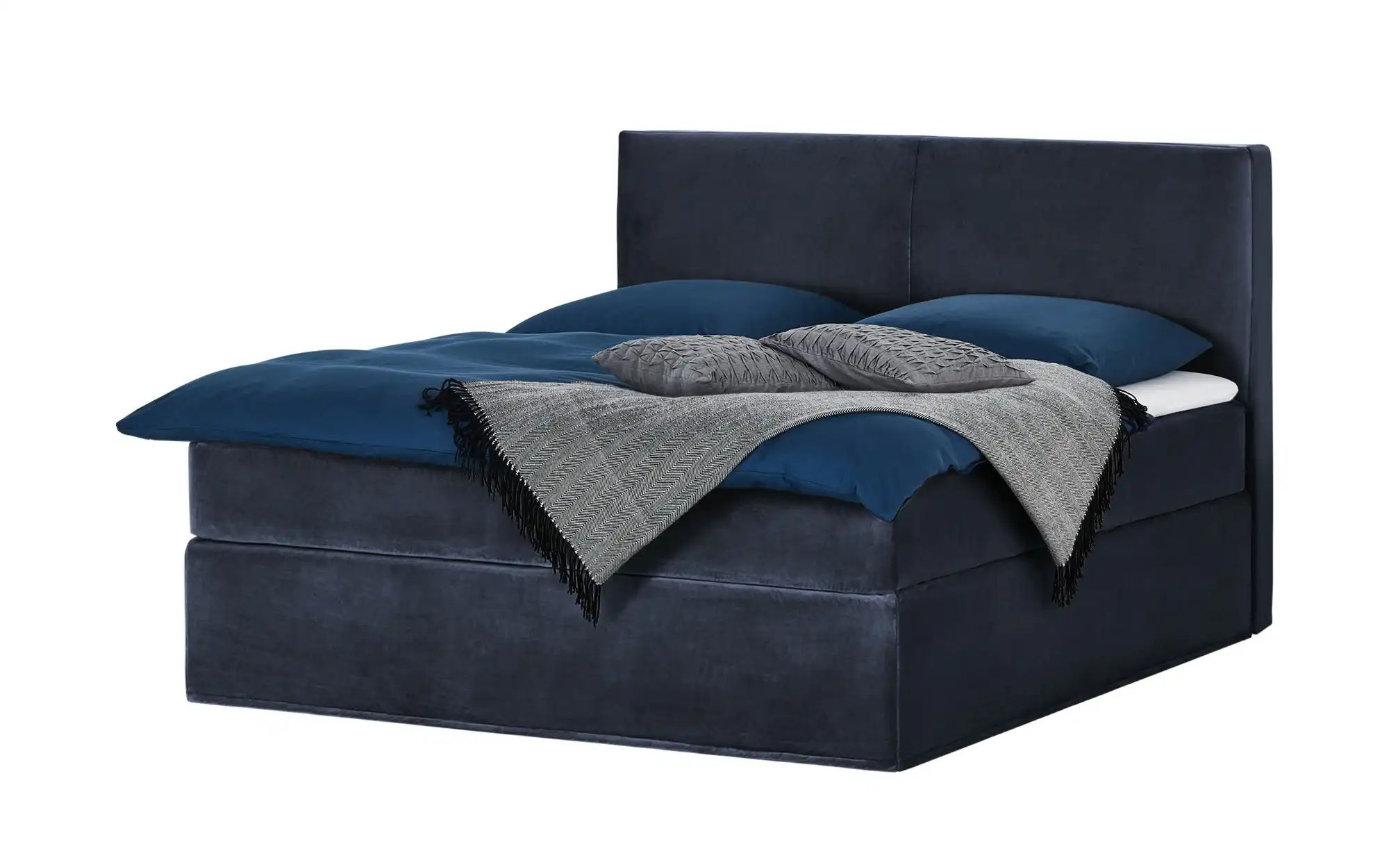 Boxi Boxspringbett 160 x 200 cm  Boxi Classic ¦ blau ¦ Maße (cm): B: 160 H: günstig online kaufen