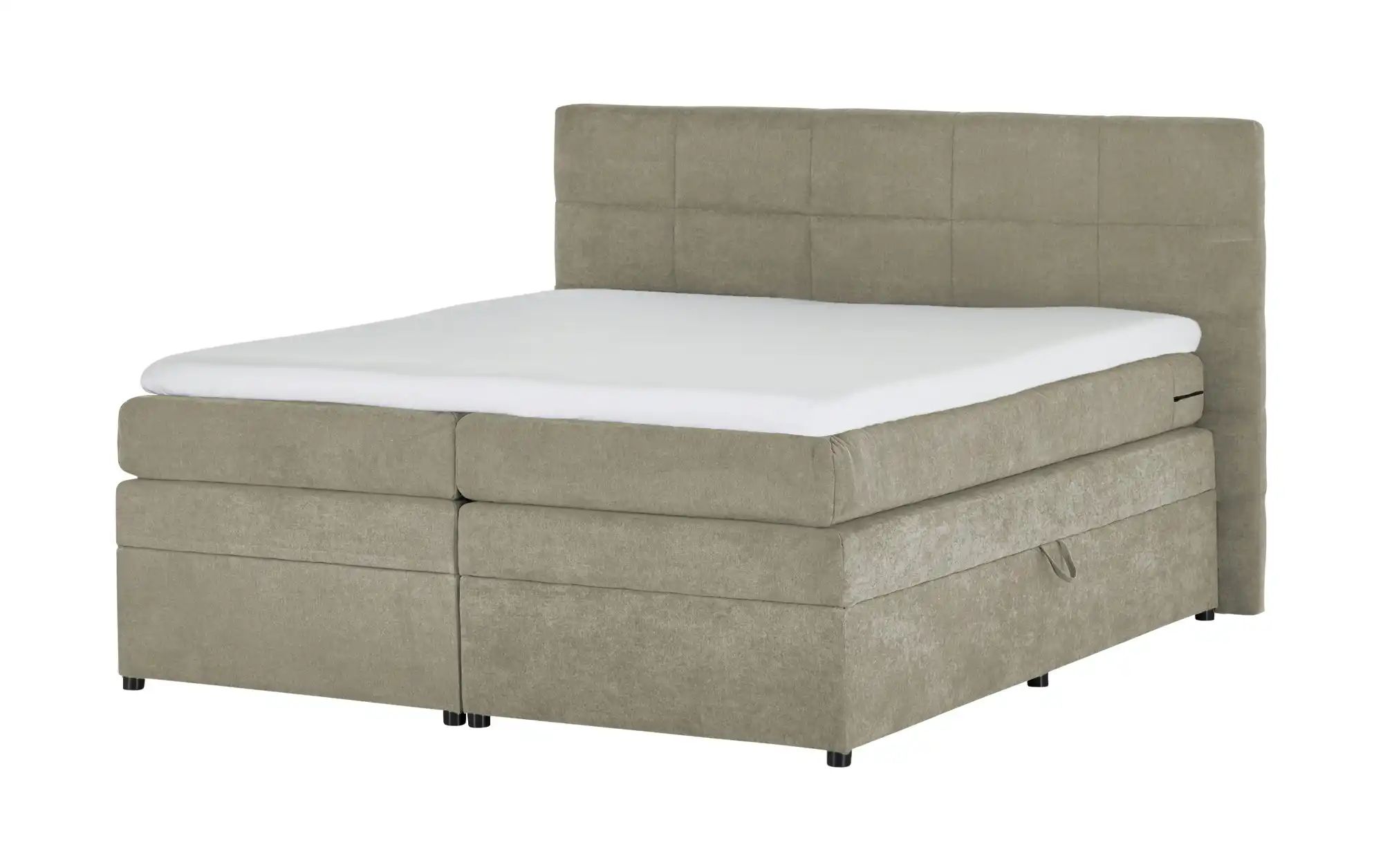 Boxspringbett mit Bettkasten Suffolk ¦ beige ¦ Maße (cm): B: 204 H: 124 Bet günstig online kaufen