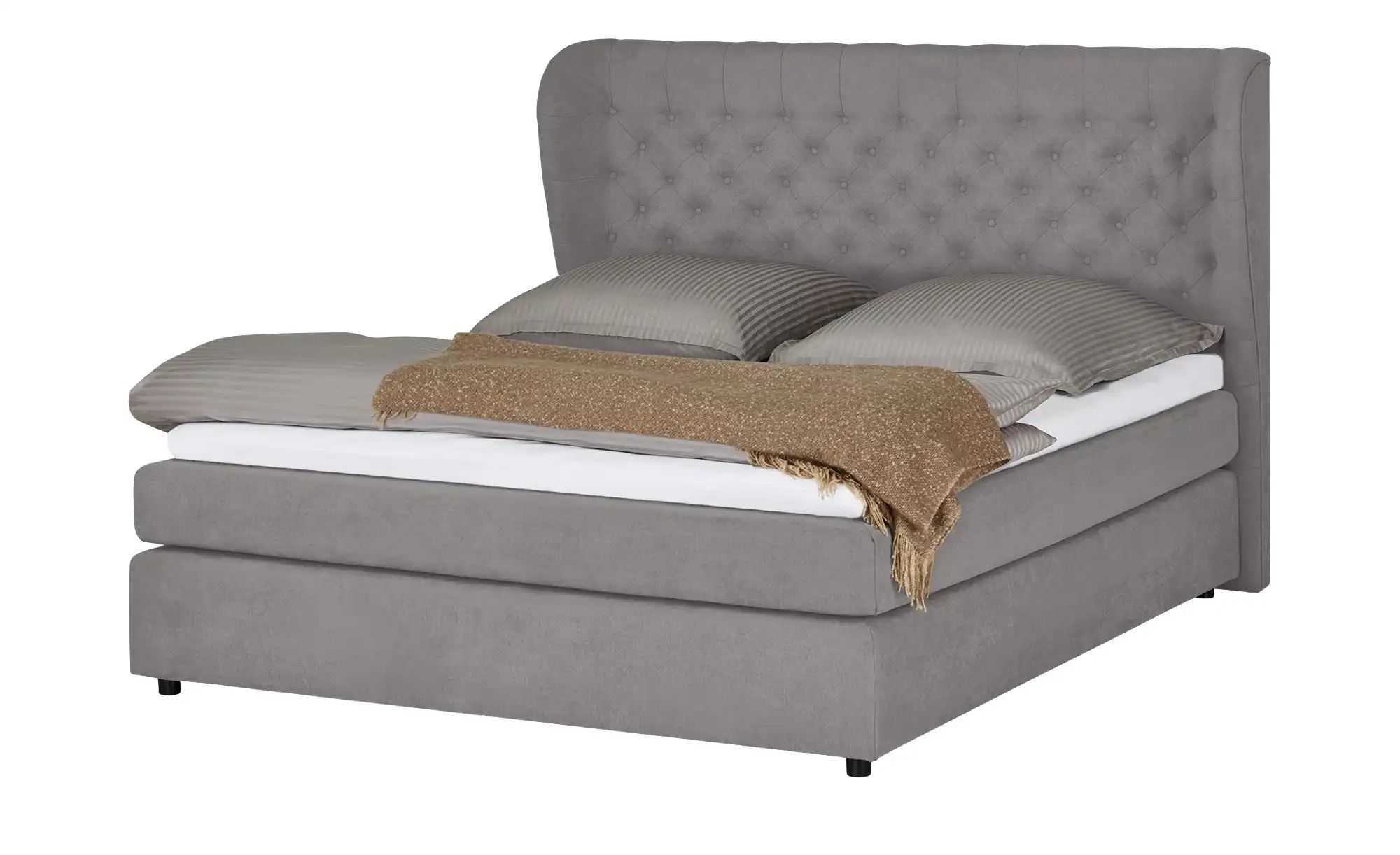 smart Boxspringbett  Queen ¦ grau ¦ Maße (cm): B: 156 H: 133 T: 212 Betten günstig online kaufen