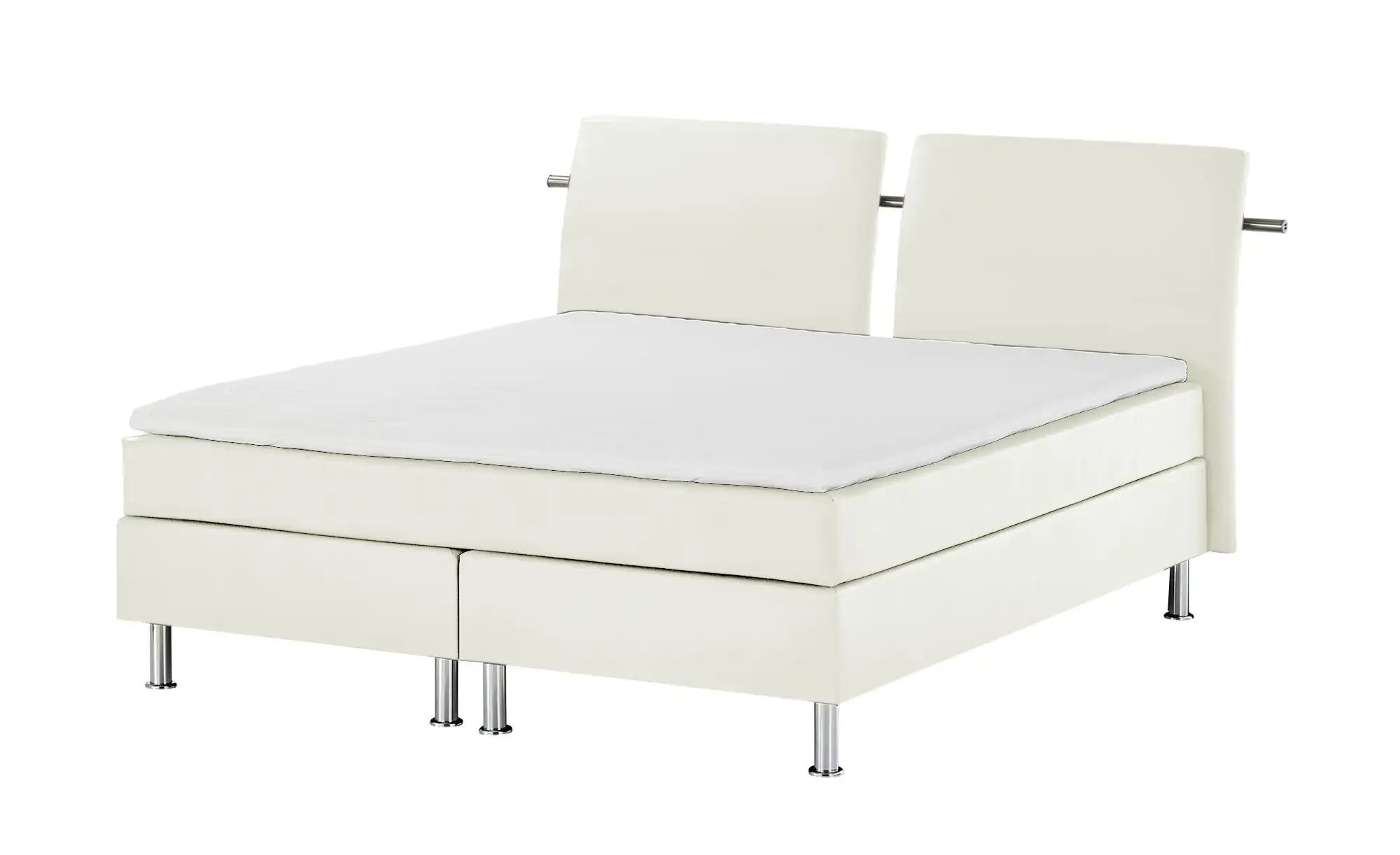 Boxspringbett  Krom ¦ weiß ¦ Maße (cm): B: 212 H: 122 Betten > Boxspringbet günstig online kaufen