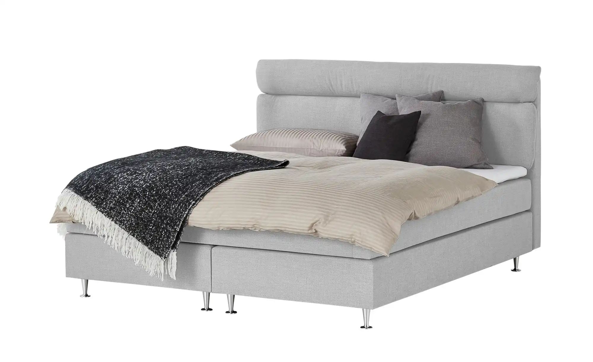 Boxspringbett  Fero ¦ grau ¦ Maße (cm): B: 151 H: 105,5 Betten > Einzelbett günstig online kaufen