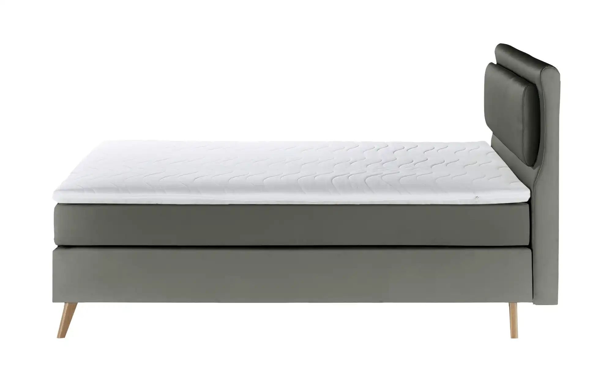 Boxspringbett  Gorge ¦ grau ¦ Maße (cm): B: 140 H: 118 Betten > Einzelbette günstig online kaufen