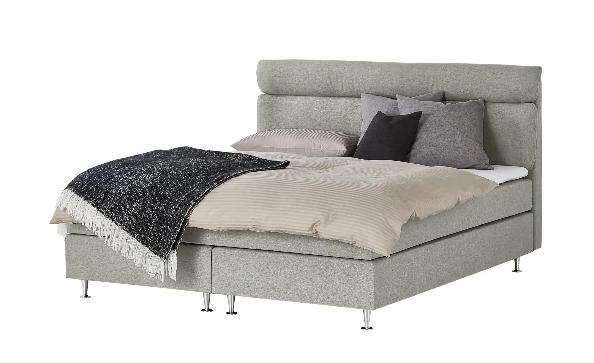 Boxspringbett  Fero ¦ grau ¦ Maße (cm): B: 151 H: 105,5 Betten > Einzelbett günstig online kaufen