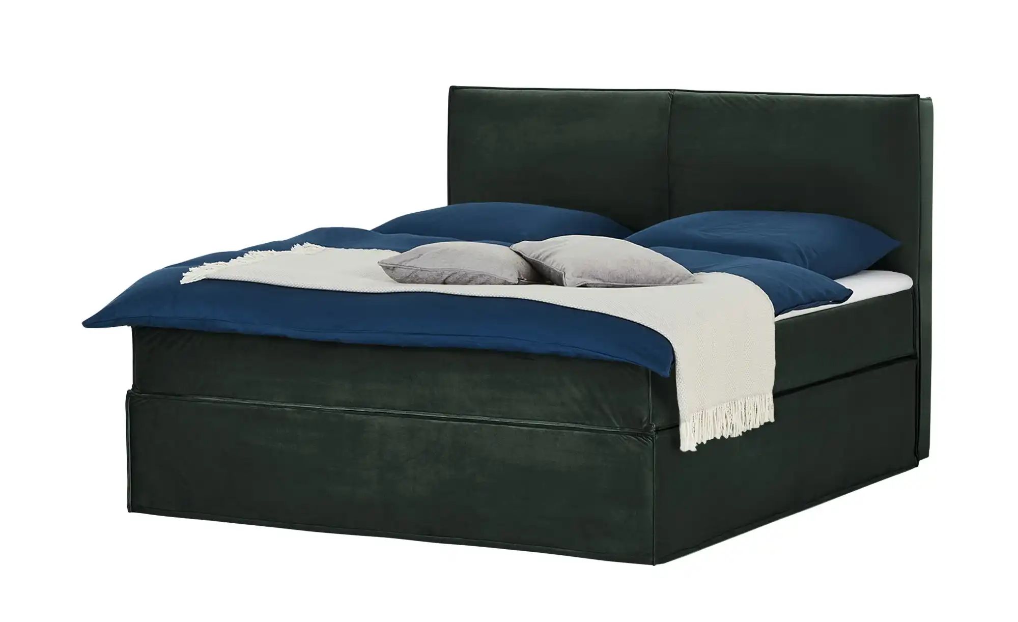 Boxi Boxspringbett 180 x 200 cm mit trendigem Keder Boxi Urban ¦ grün ¦ Maß günstig online kaufen