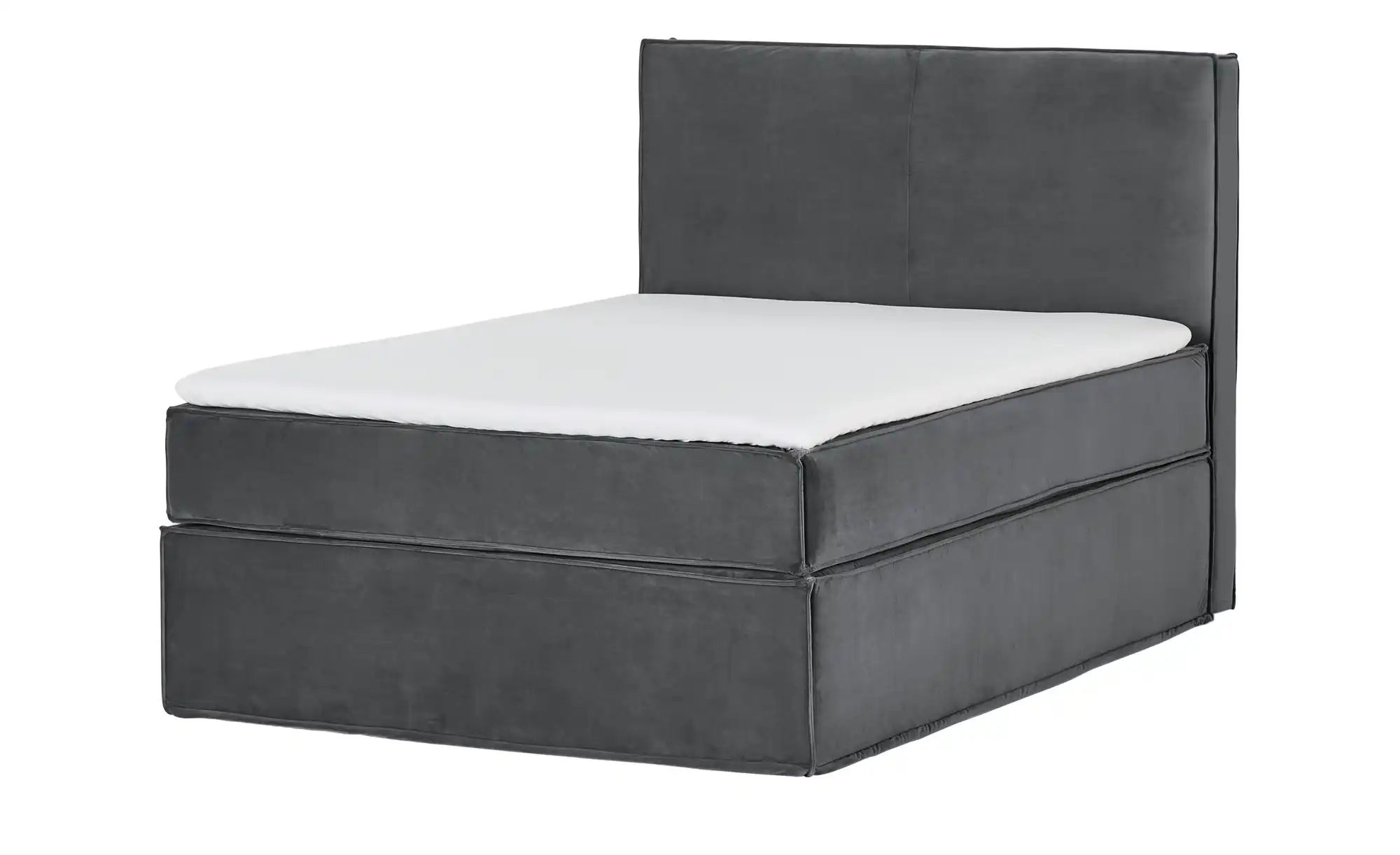Thumbnail - Boxi Boxspringbett 140 x 200 cm mit trendigem Keder Boxi Urban ¦ grau ¦ Maße (cm): B: 140 H: 125 Betten > Einzelbetten -...
