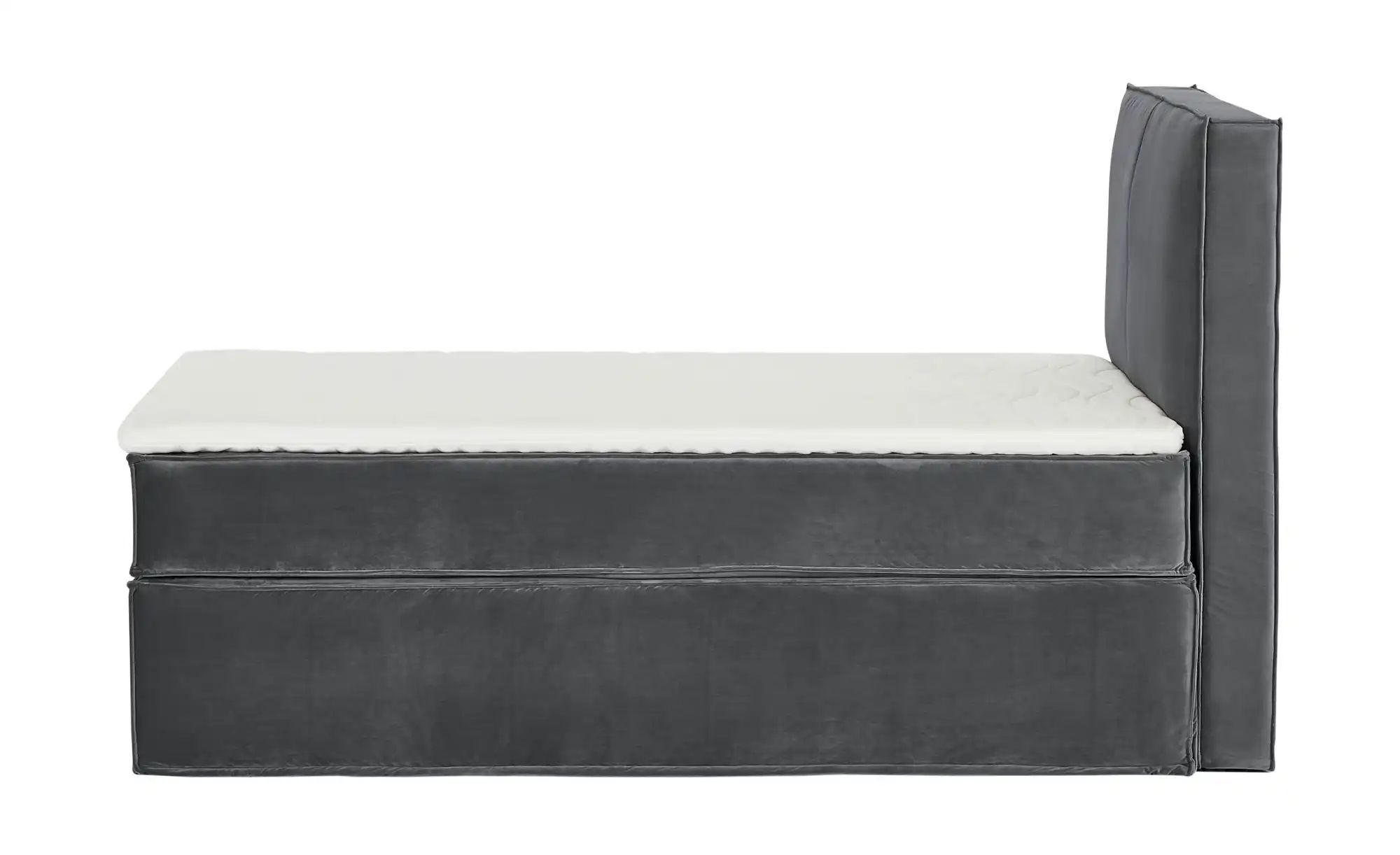 Thumbnail - Boxi Boxspringbett 140 x 200 cm mit trendigem Keder Boxi Urban ¦ grau ¦ Maße (cm): B: 140 H: 125 Betten > Einzelbetten -...