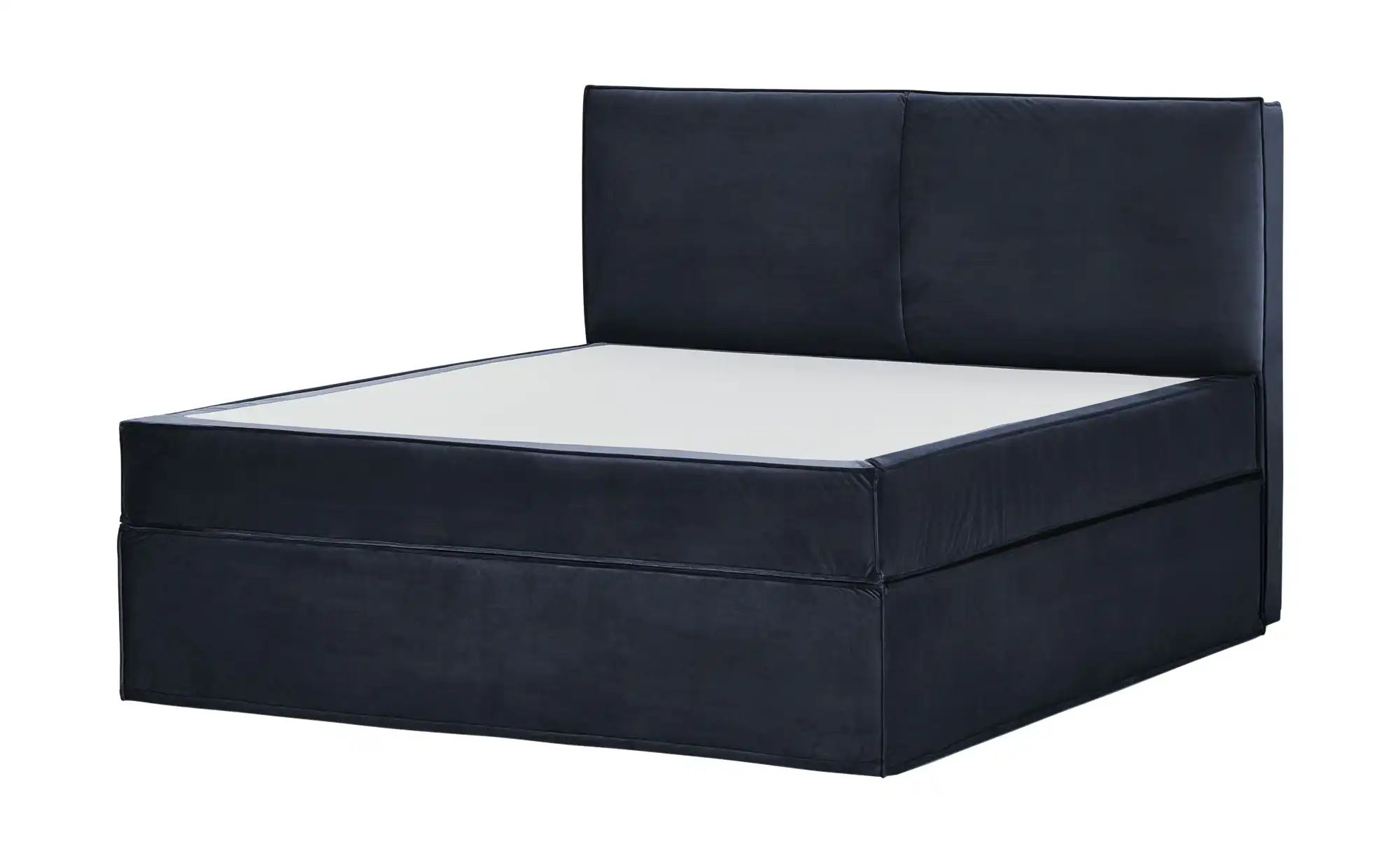Thumbnail - Boxi Boxspringbett 160 x 200 cm mit trendigem Keder Boxi Urban ¦ blau ¦ Maße (cm): B: 160 H: 125 Betten > Boxspringbette...