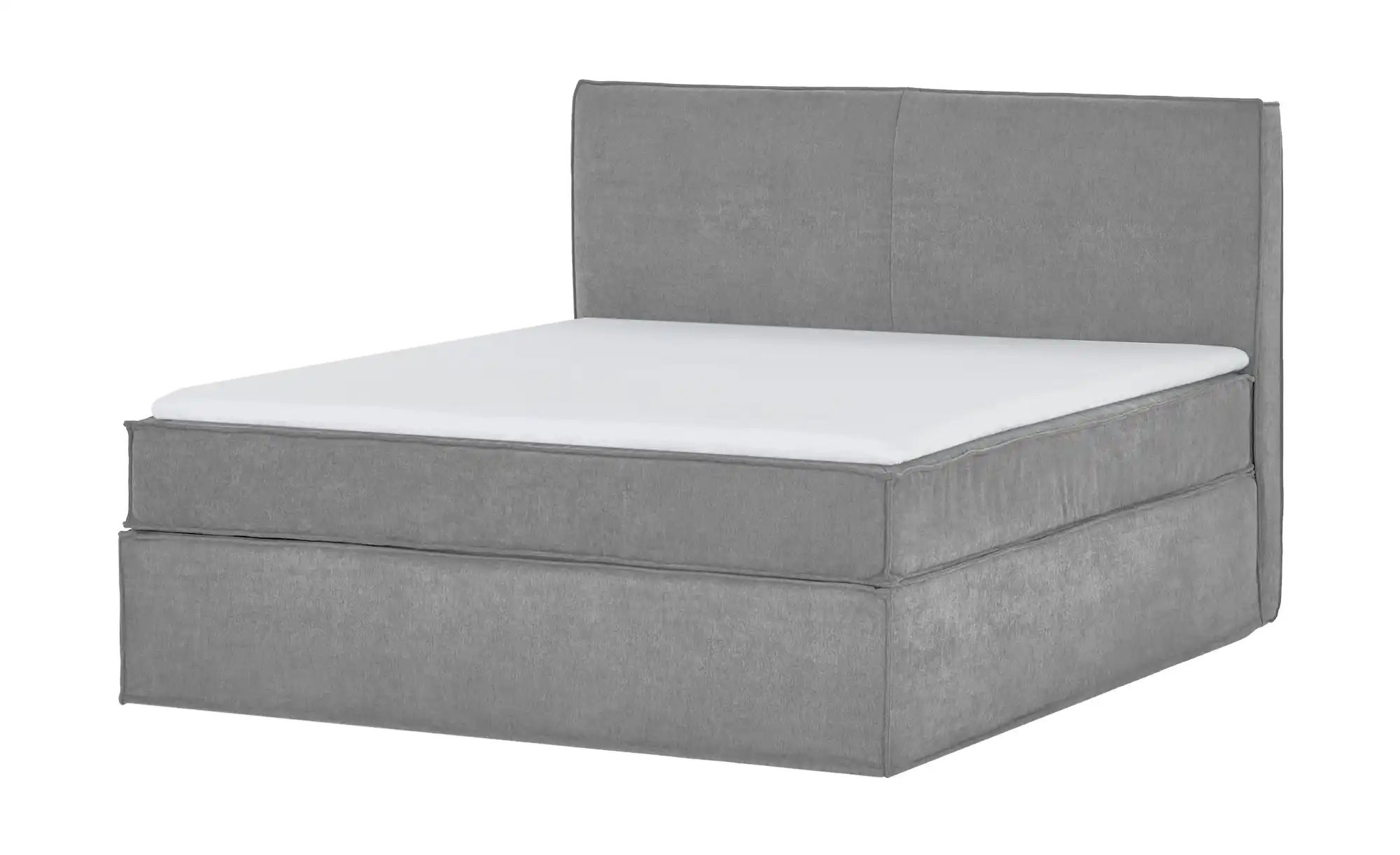 Thumbnail - Boxi Boxspringbett 160 x 200 cm mit trendigem Keder Boxi Urban ¦ grau ¦ Maße (cm): B: 160 H: 125 Betten > Boxspringbette...