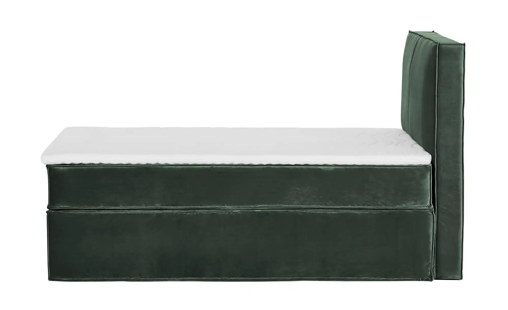 Thumbnail - Boxi Boxspringbett 140 x 200 cm mit trendigem Keder Boxi Urban ¦ grün ¦ Maße (cm): B: 140 H: 125 Betten > Einzelbetten -...