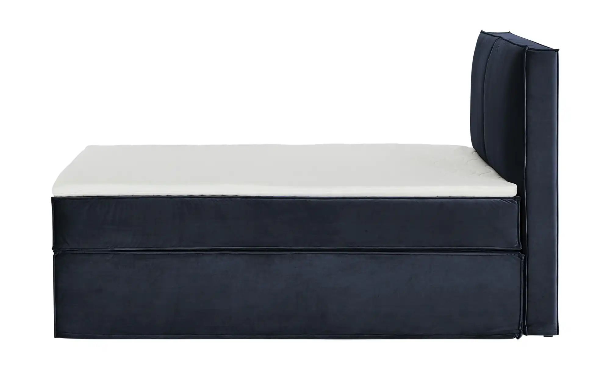 Boxi Boxspringbett 160 x 200 cm mit trendigem Keder Boxi Urban ¦ blau ¦ Maß günstig online kaufen