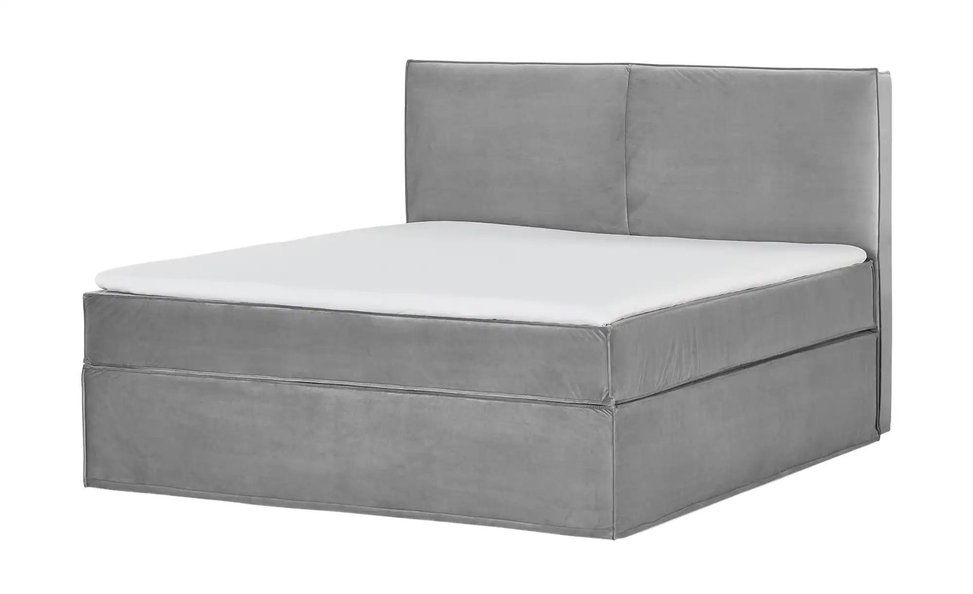 Thumbnail - Boxi Boxspringbett 160 x 200 cm mit trendigem Keder Boxi Urban ¦ grau ¦ Maße (cm): B: 160 H: 125 Betten > Boxspringbette...
