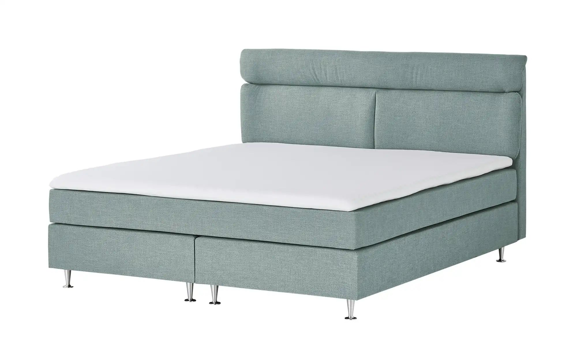 Boxspringbett  Fero ¦ türkis/petrol ¦ Maße (cm): B: 151 H: 105,5 Betten > E günstig online kaufen