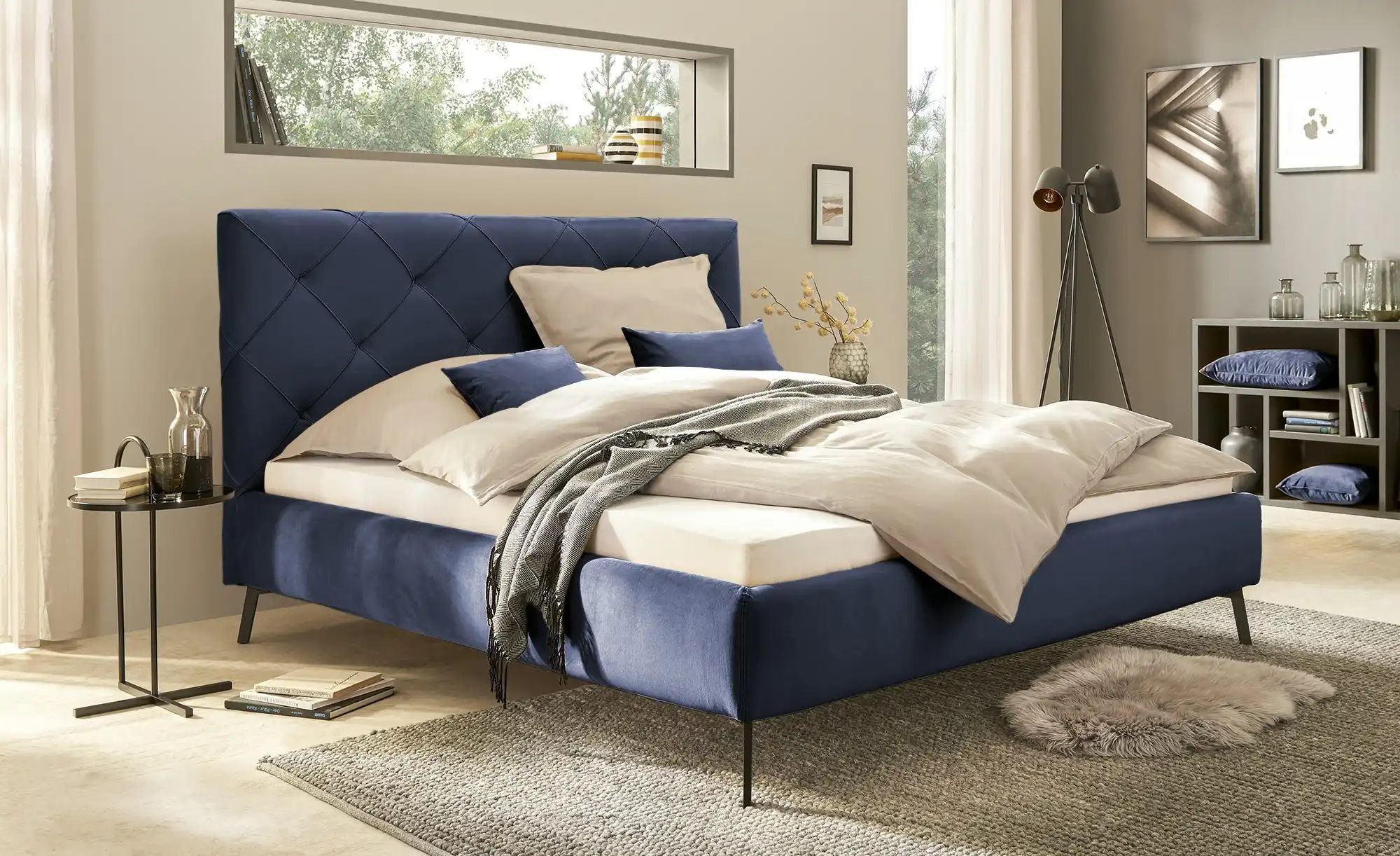 pop Dekokissen  Velvet ¦ blau ¦ Maße (cm): B: 40 Dekokissen & Decken > Kiss günstig online kaufen