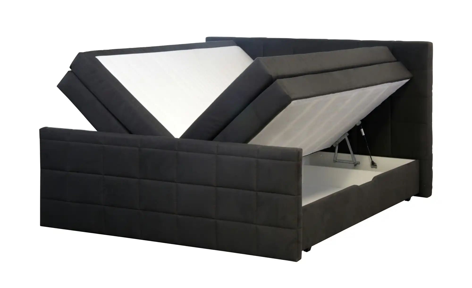 Boxspringbett  Vito ¦ schwarz ¦ Maße (cm): B: 193 H: 117 Betten > Boxspring günstig online kaufen