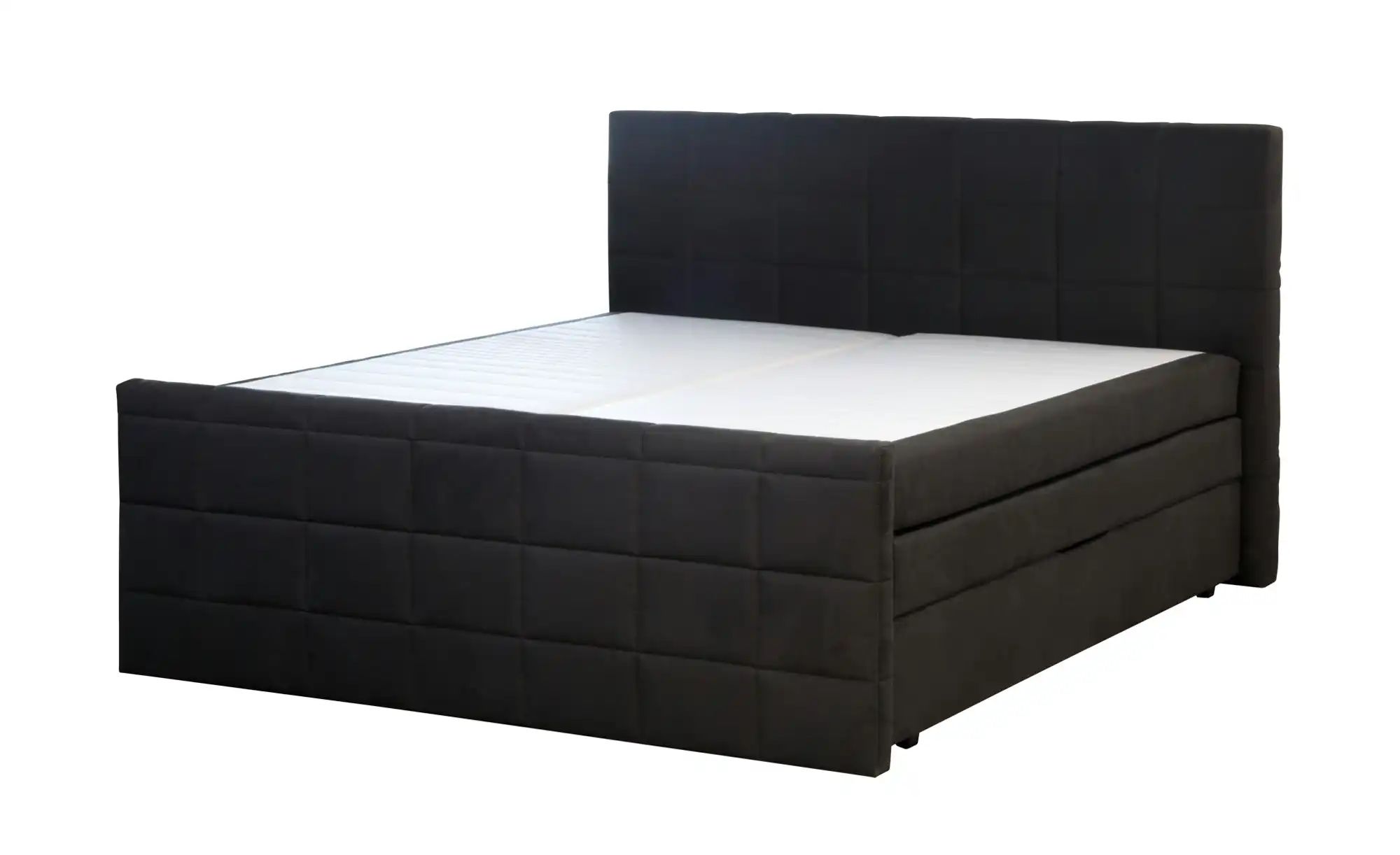 Boxspringbett  Vito ¦ schwarz ¦ Maße (cm): B: 193 H: 117 Betten > Boxspring günstig online kaufen