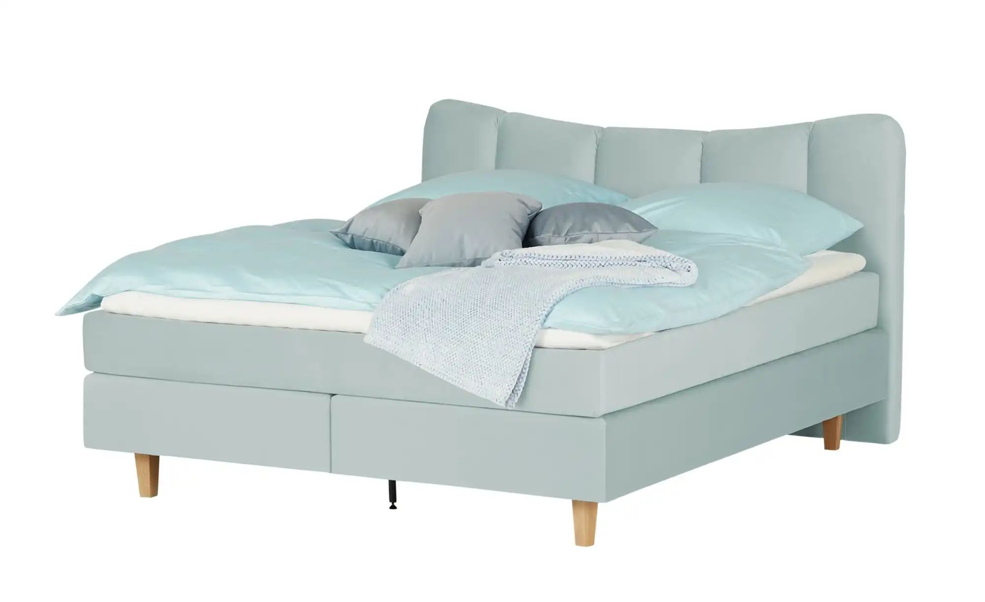 Boxspringbett  Dalur ¦ blau ¦ Maße (cm): B: 140 H: 110 Betten > Einzelbette günstig online kaufen