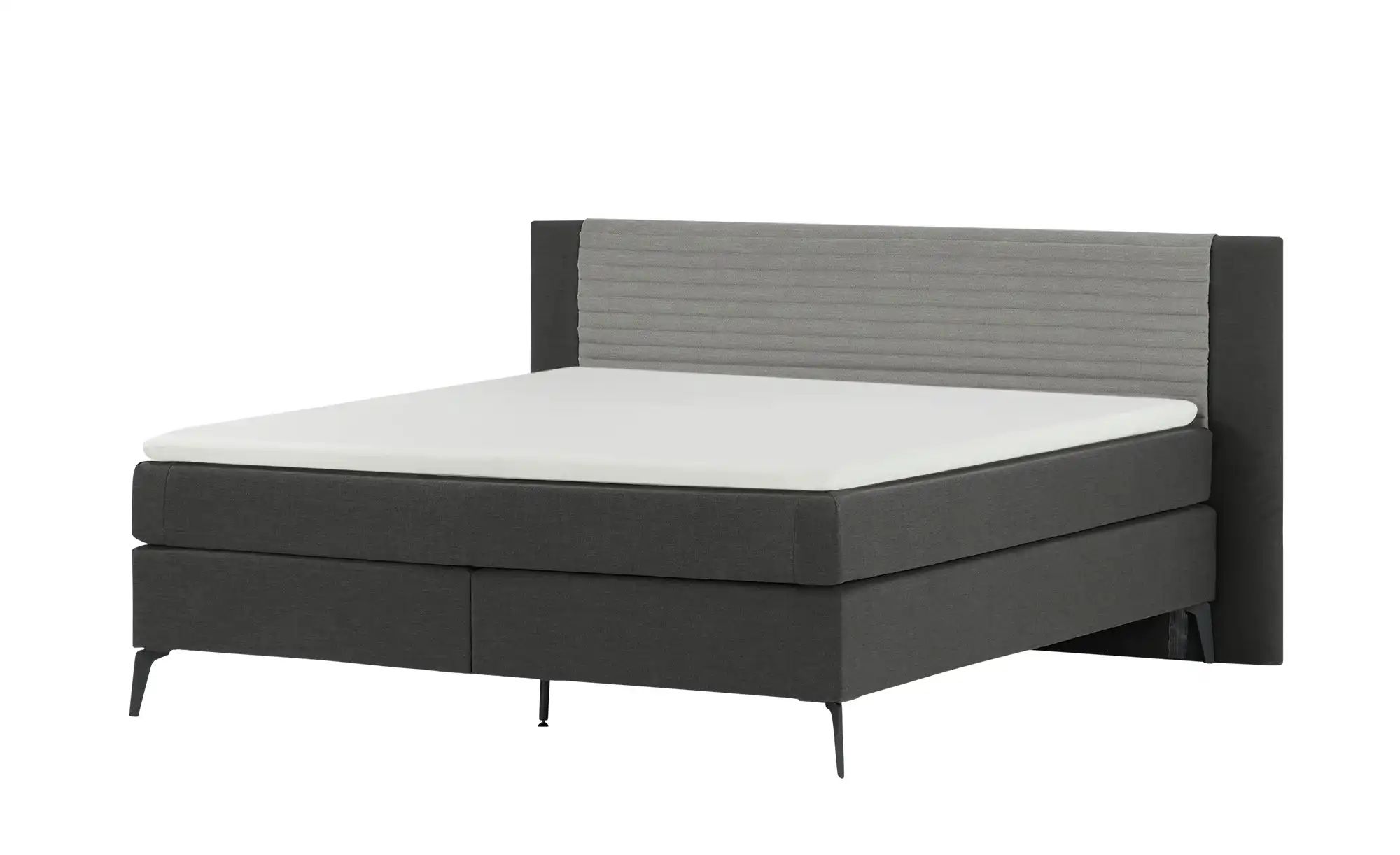 Boxspringbett  Synda ¦ grau ¦ Maße (cm): B: 220 H: 107 Betten > Boxspringbe günstig online kaufen