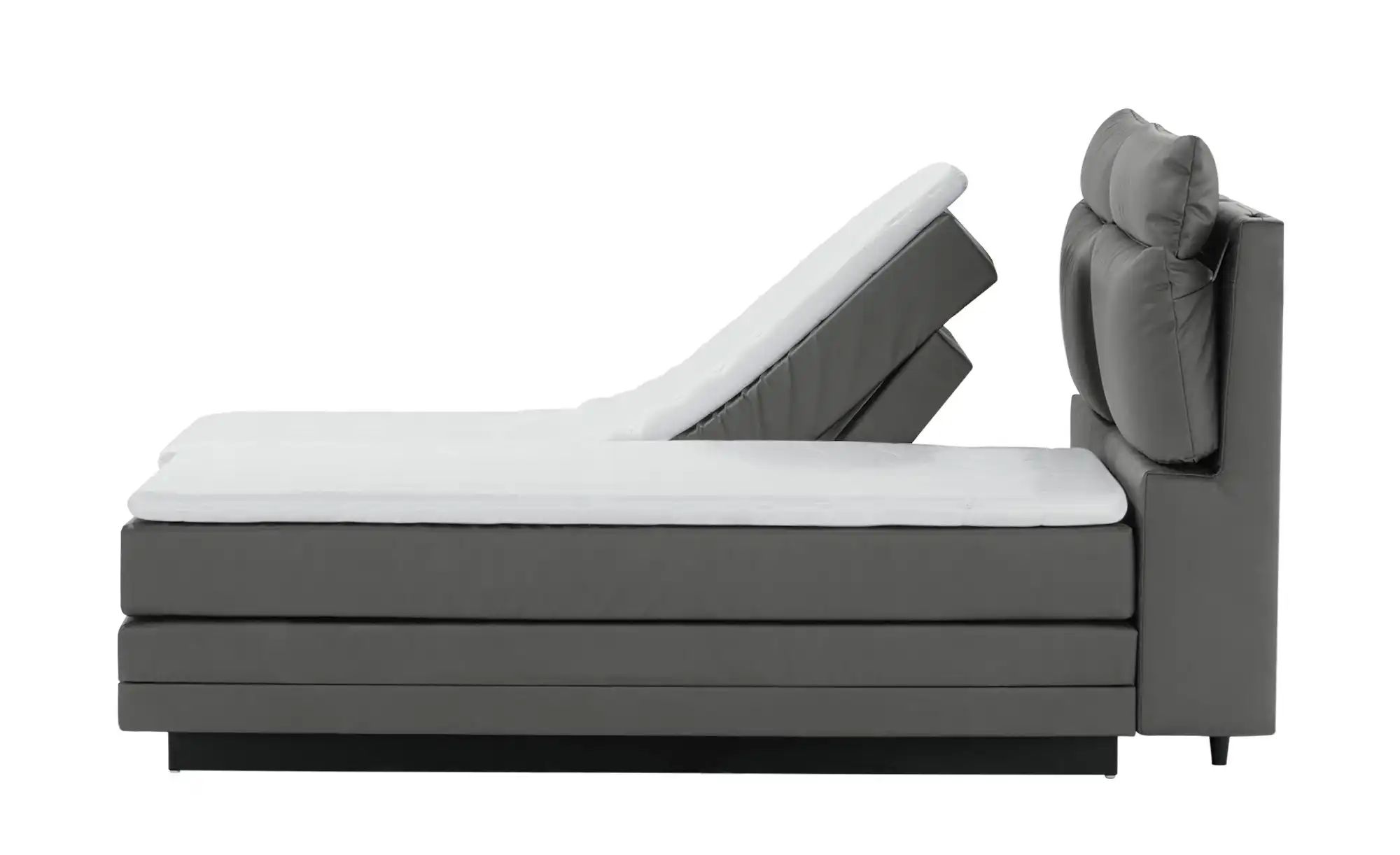 Motor-Boxspringbett  Hardego ¦ grau ¦ Maße (cm): B: 160 H: 118 Betten > Box günstig online kaufen