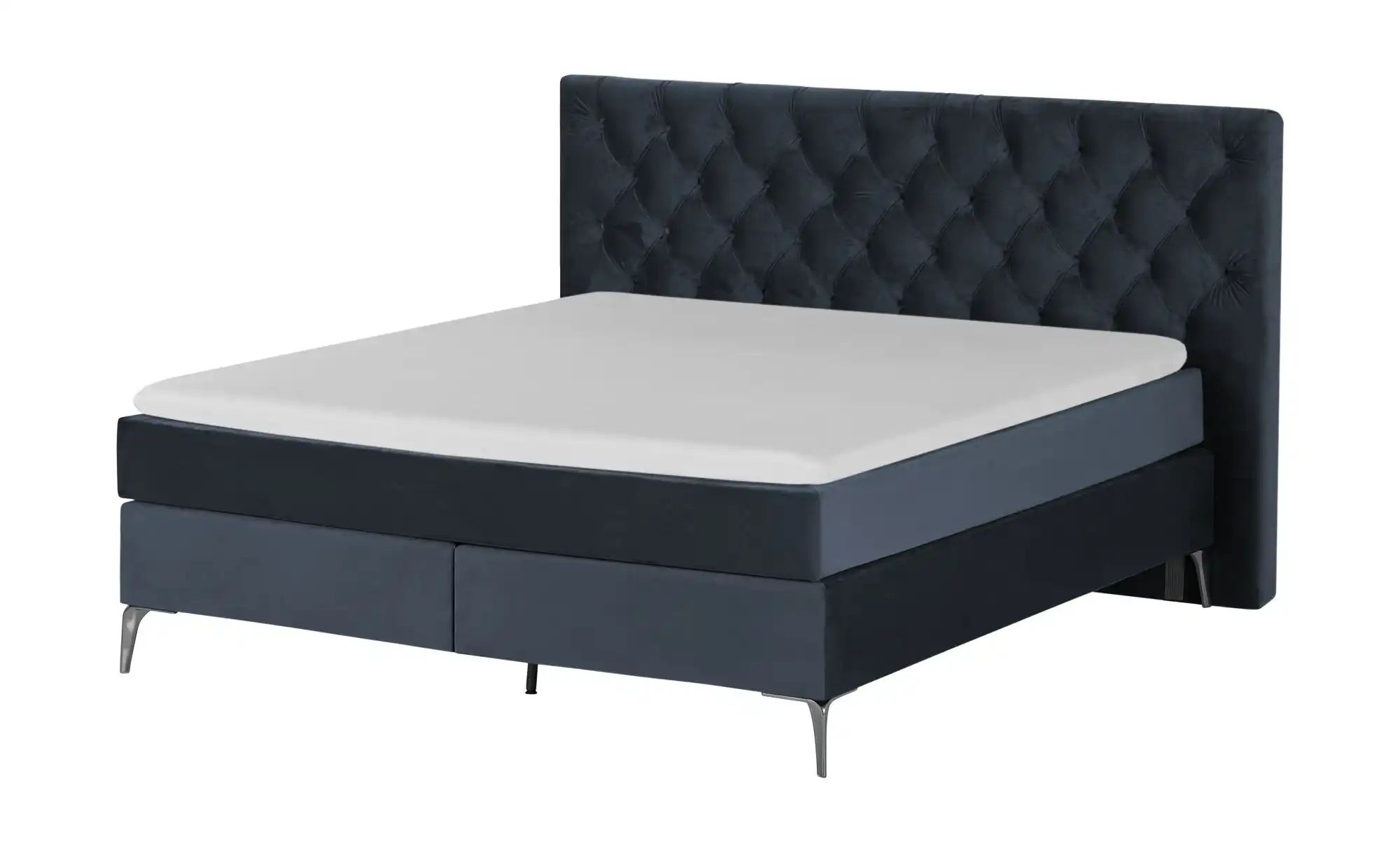 Wohnwert Boxspringbett  Laesa ¦ blau ¦ Maße (cm): B: 160 H: 122 Betten > Ei günstig online kaufen
