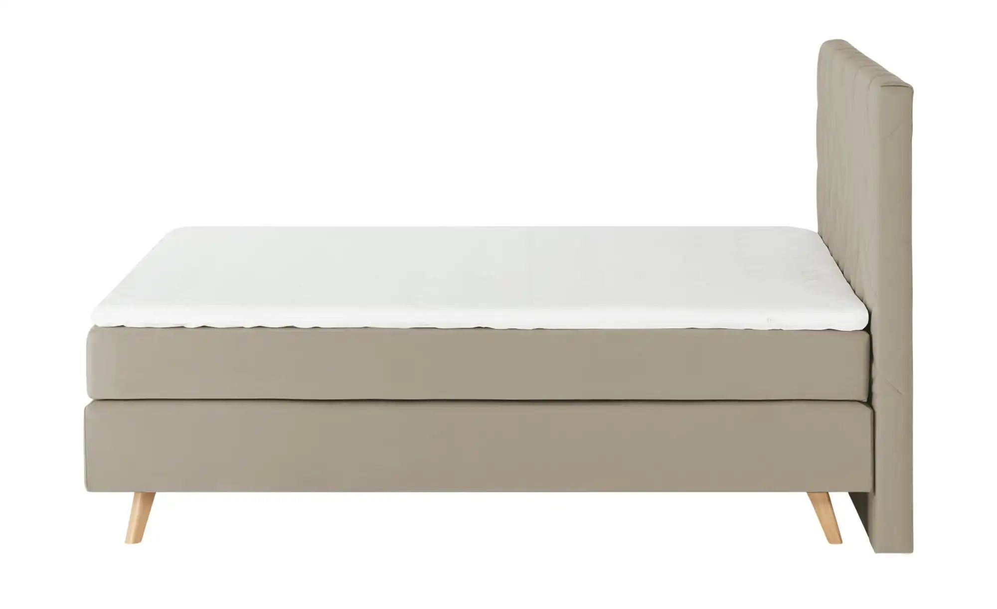 Boxspringbett  Weave ¦ beige ¦ Maße (cm): B: 180 H: 122 Betten > Boxspringb günstig online kaufen