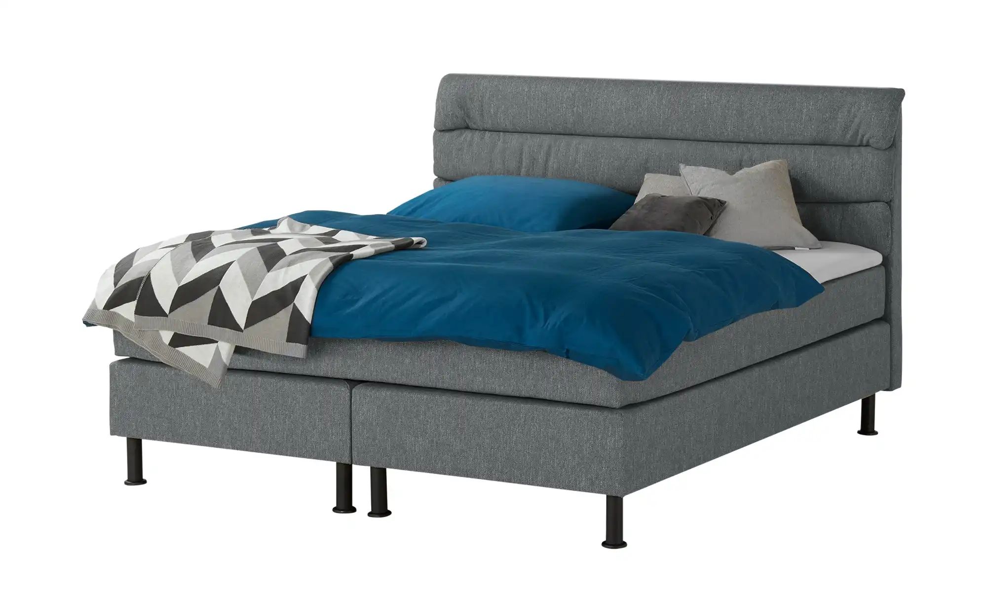 Boxspringbett  Lina ¦ grau ¦ Maße (cm): B: 164 H: 122 Betten > Boxspringbet günstig online kaufen